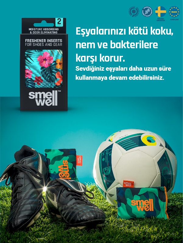 SmellWell Aktif Ayakkabı Koku Giderici Yastıkçık - Tropikal Mavi