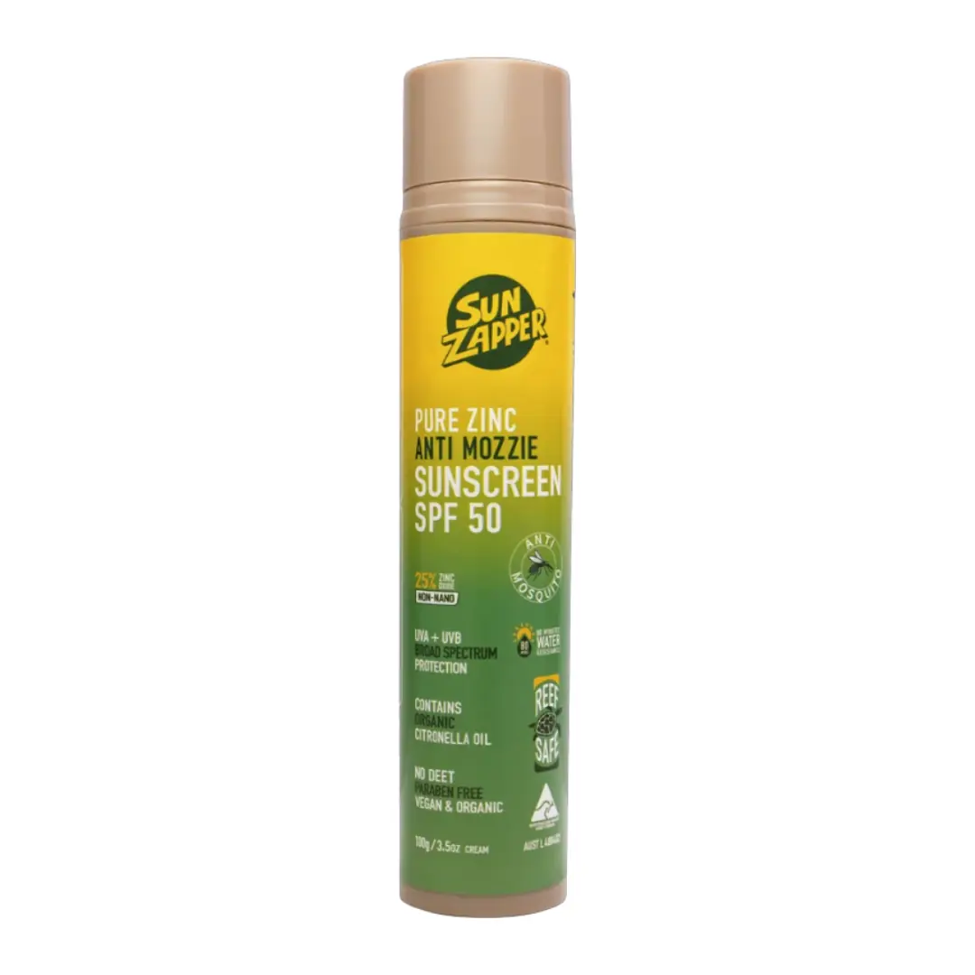 Sun Zapper Pure Zinc Anti Mozzie Sunscreen Lotion SPF 50 100 gr