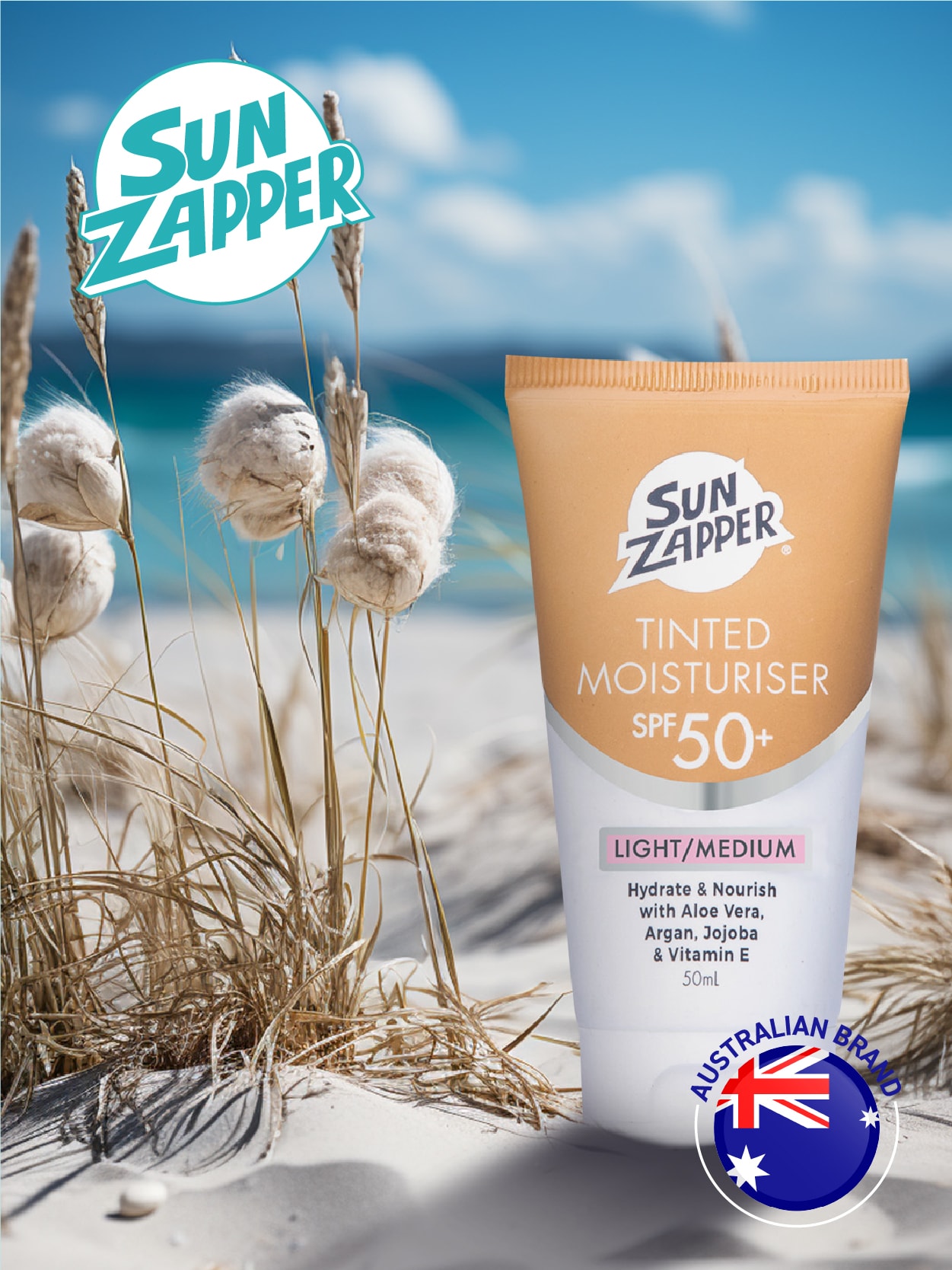 Sun Zapper Tinted Moisturiser SPF50+ 50 ml