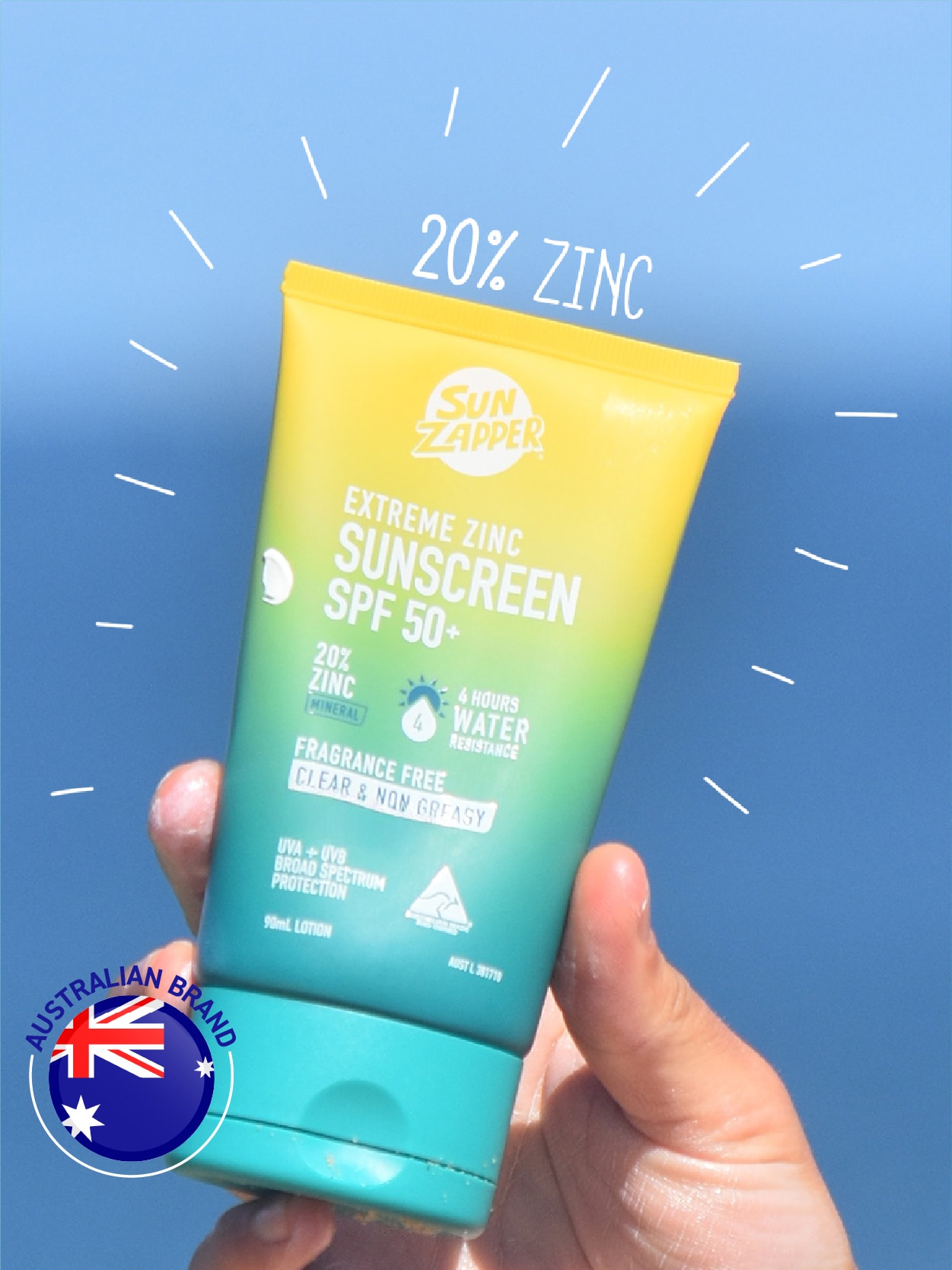 Sun Zapper Extreme Zinc Sunscreen Lotion SPF50+ 90 ml