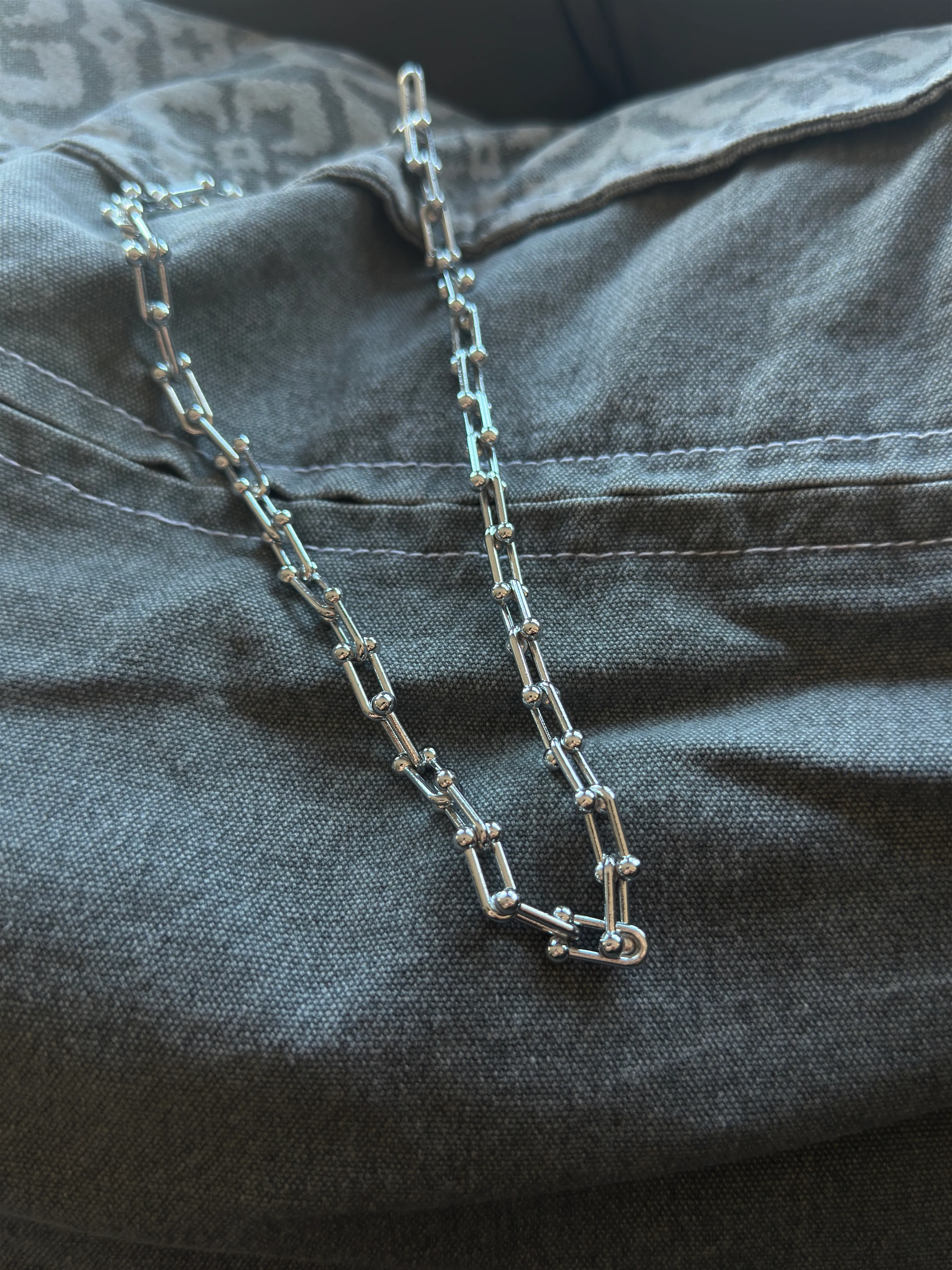 Gümüş Kaplama Zincir Kolye