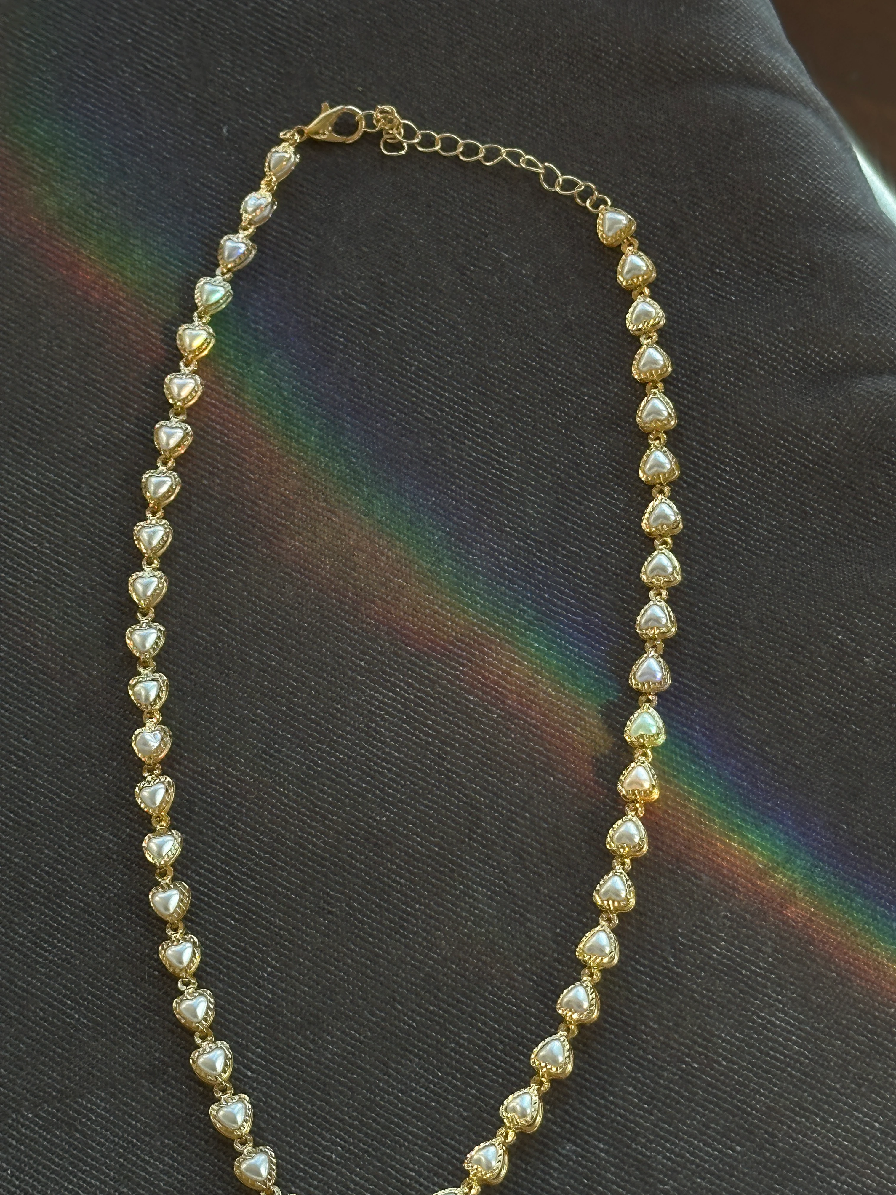 Kalpli İnci Detaylı Kolye – Altın Kaplama