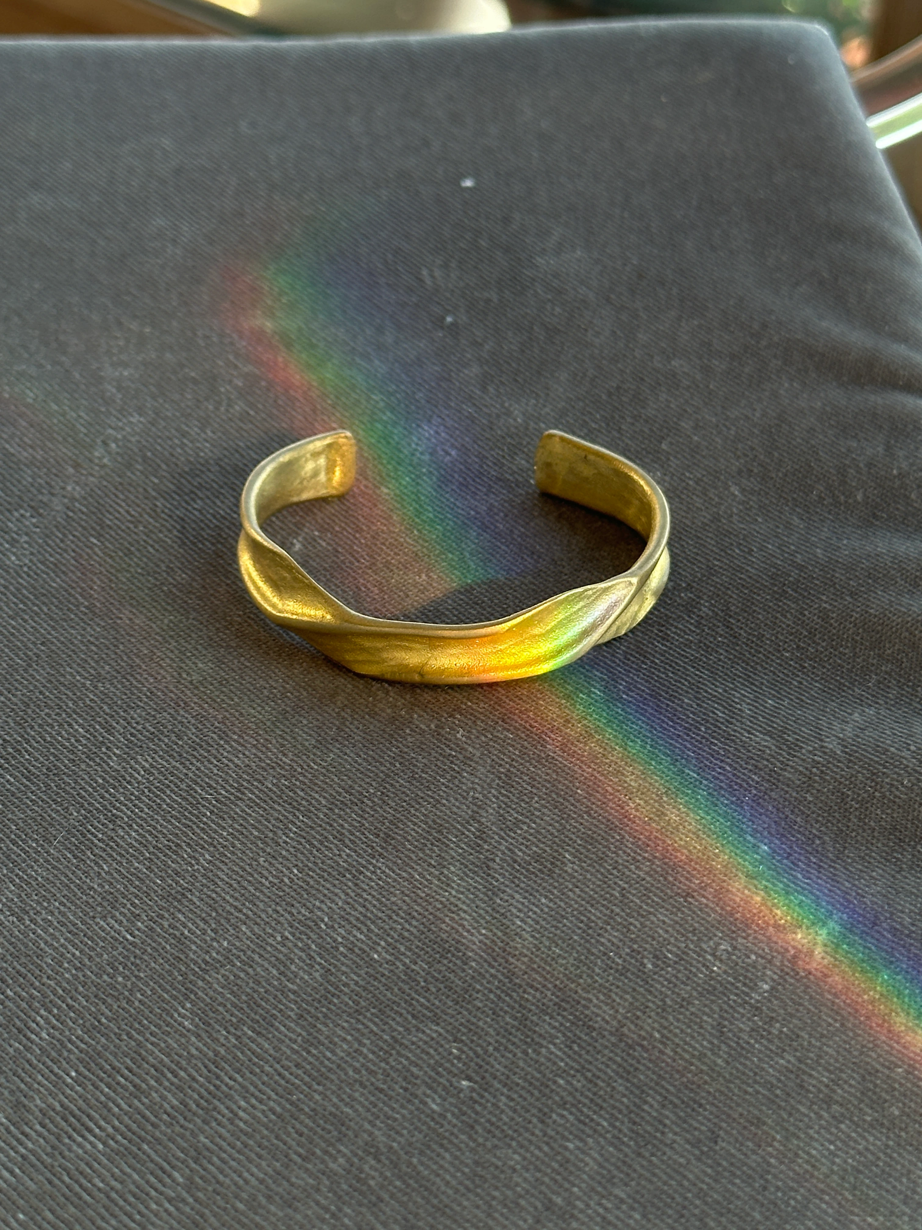 El Yapımı Pirinç Bileklik