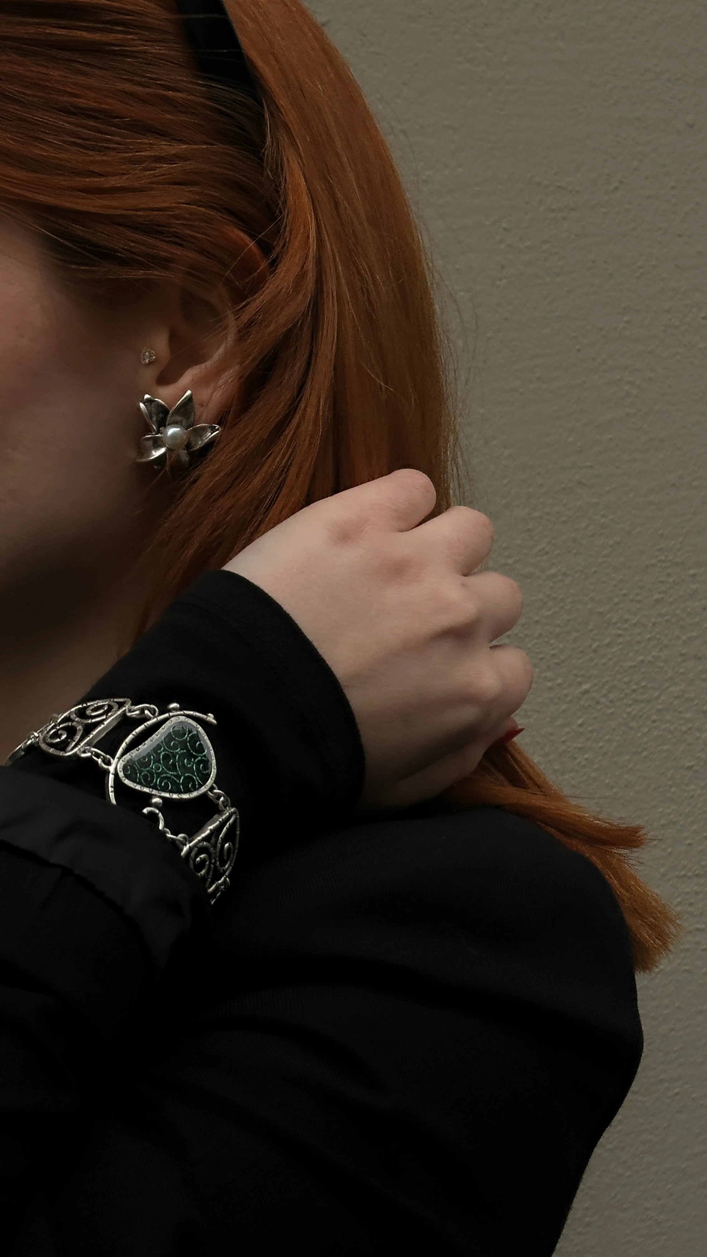 El Yapımı Dikdörtgen Form Zamak Bileklik