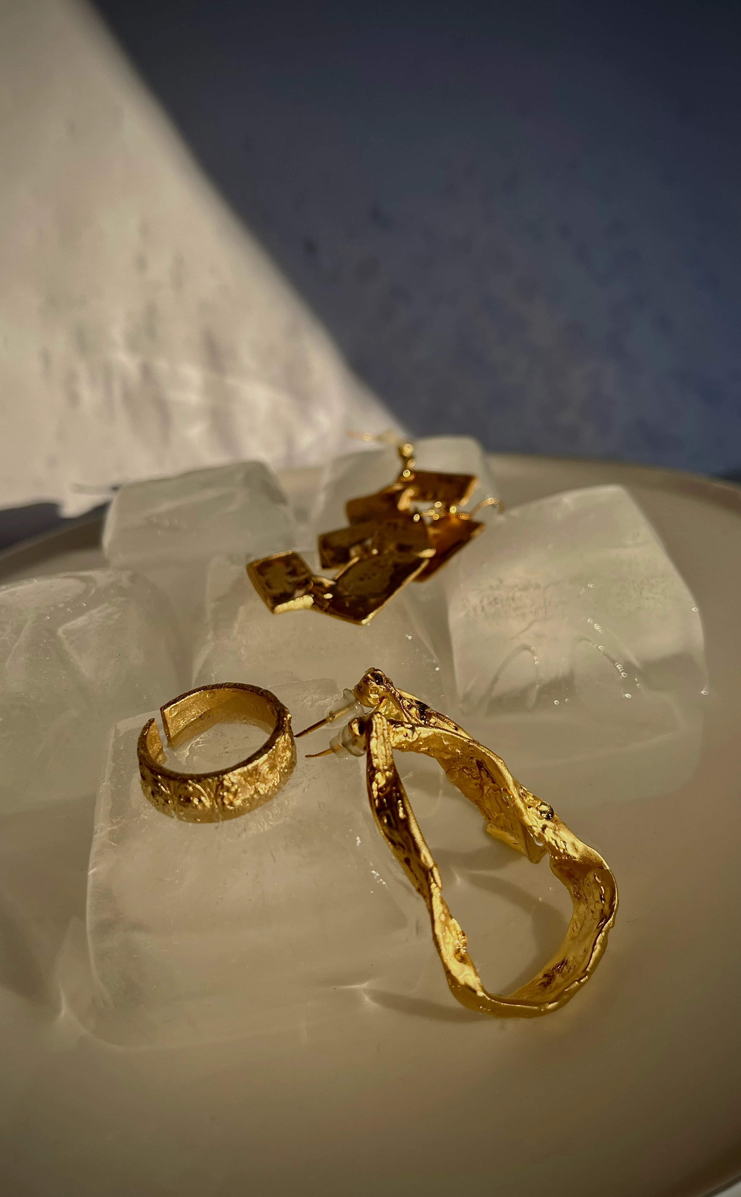 Antik Desenli Ayarlanabilir Pirinç Yüzük (Altın Kaplama)