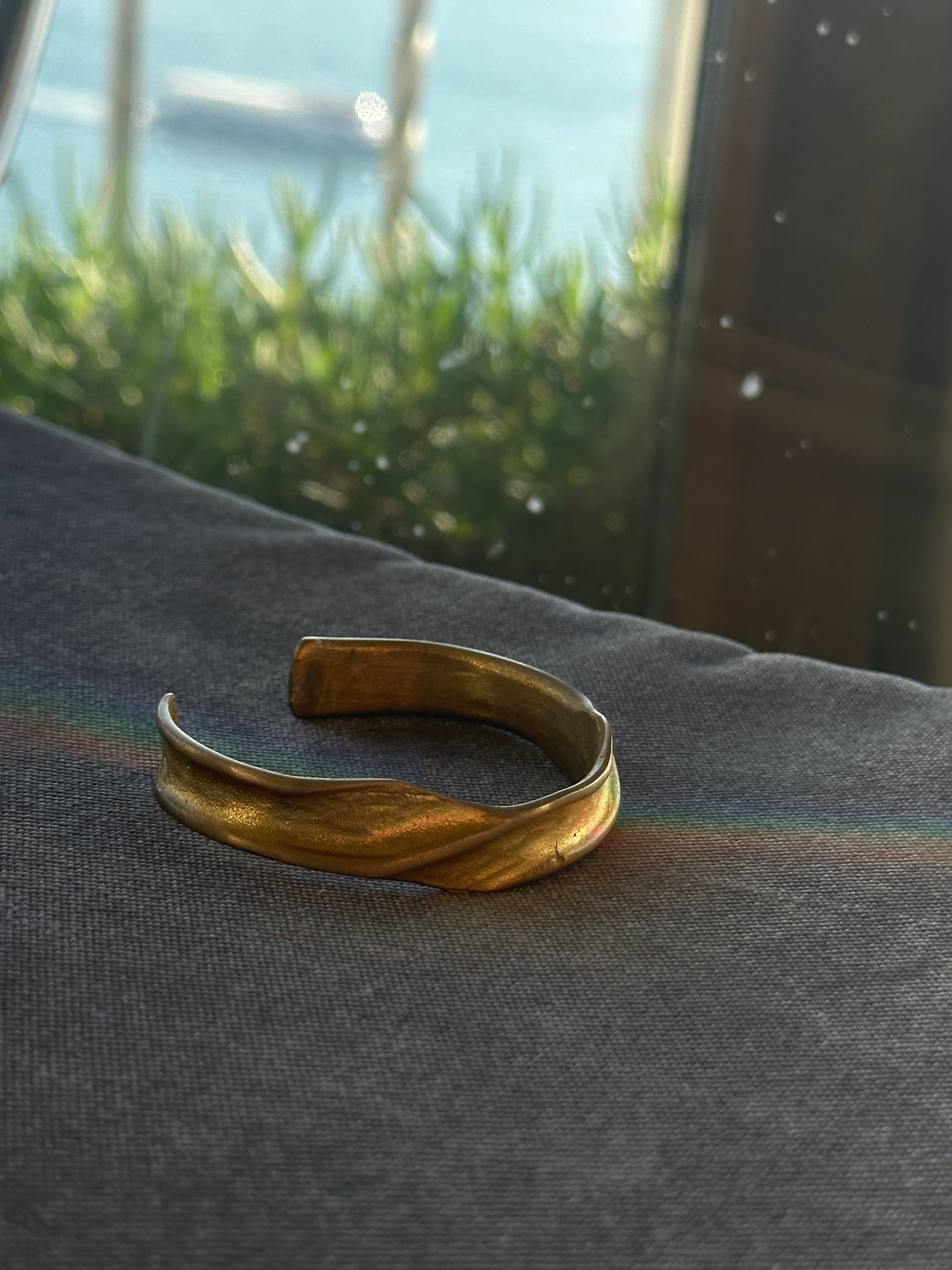 El Yapımı Pirinç Bileklik