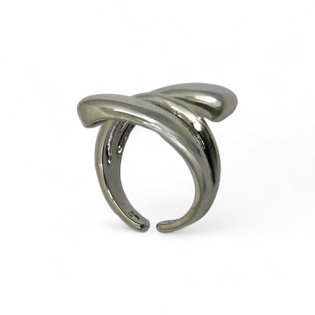 Modern Spiral Yüzük - Gümüş