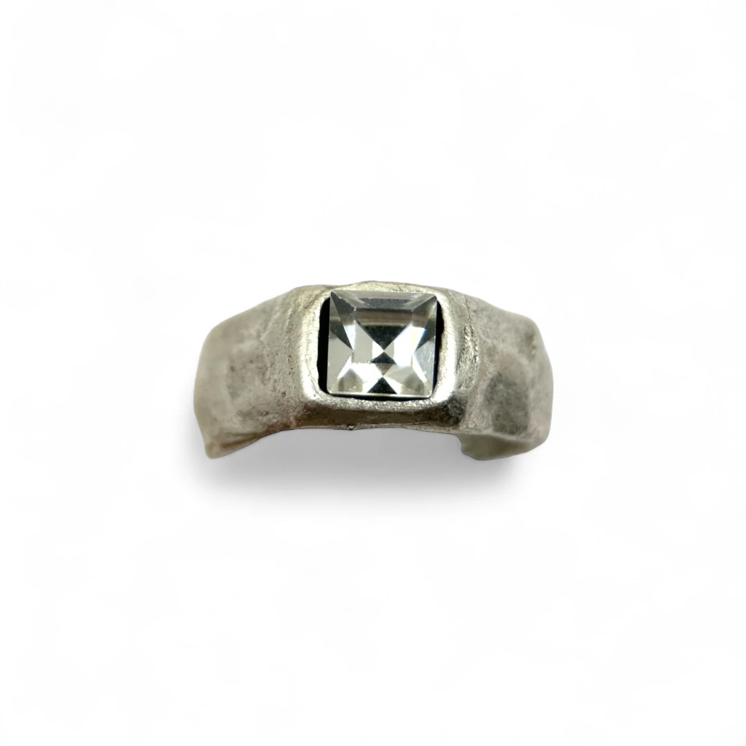 Gümüş Kaplama Doğal Taşlı Yüzük