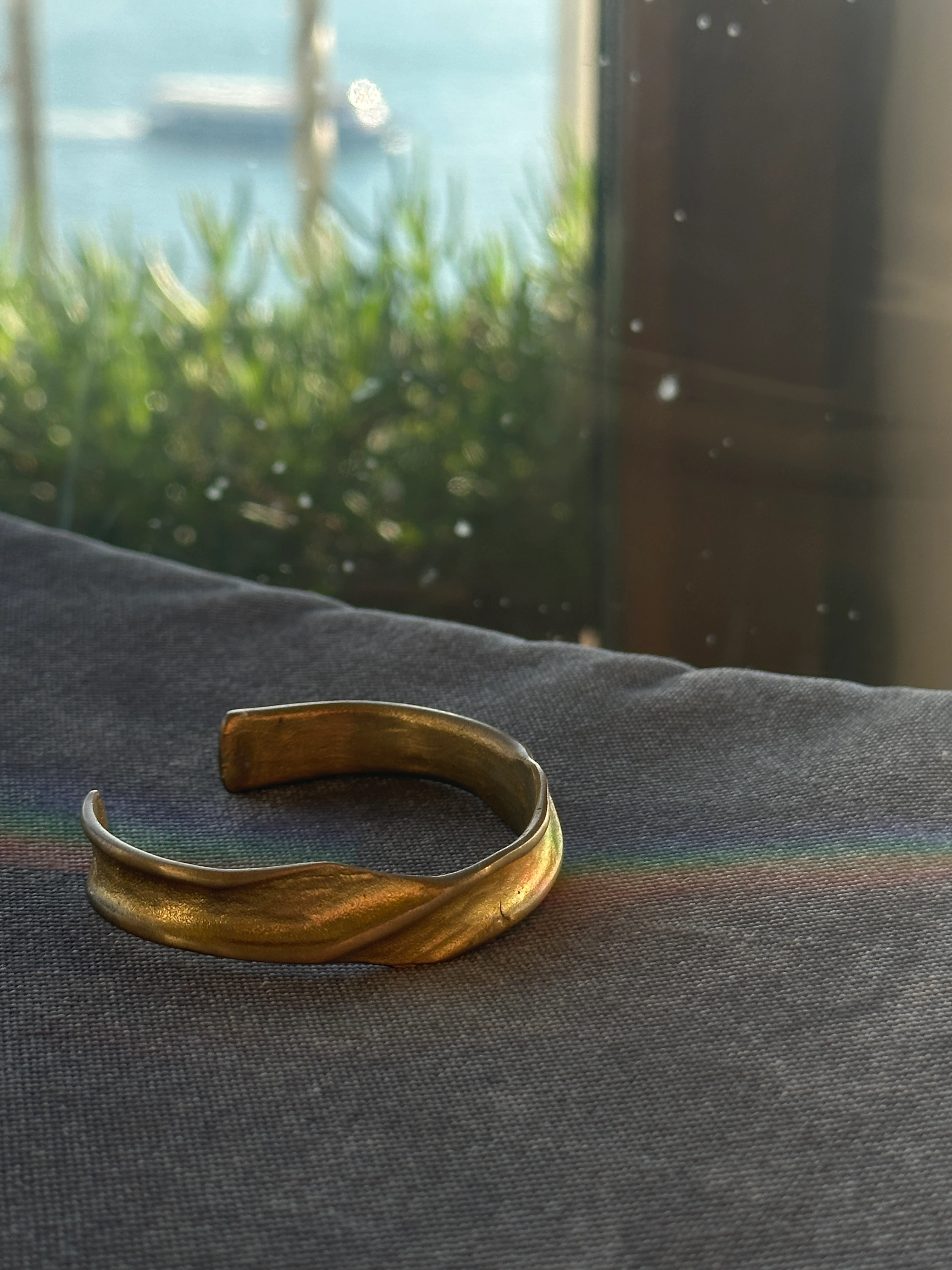 El Yapımı Pirinç Bileklik