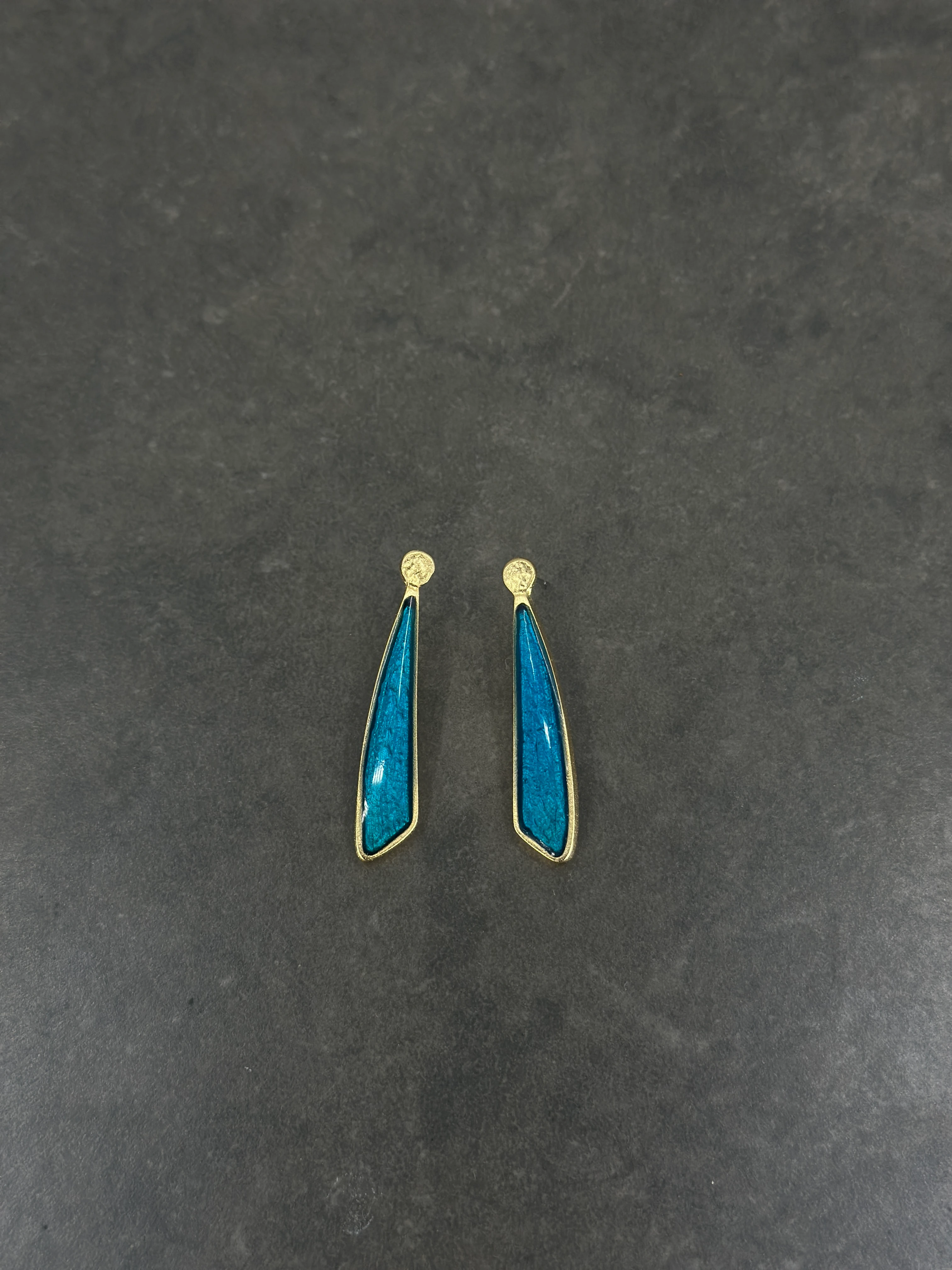 Altın Kaplama Mineli Küpe