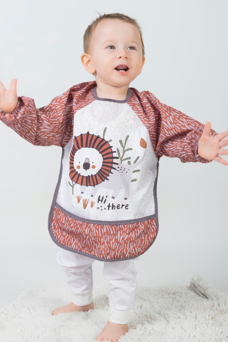UNISEX 6/24 AY SAFARİ ASLAN DESEN KOLLU ÖNLÜK