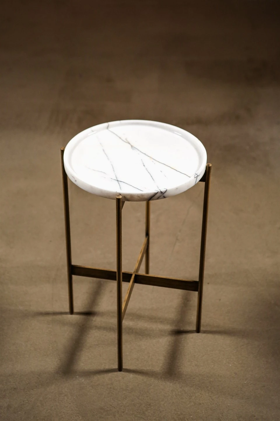 Volino Sehpa Beyaz Mermer