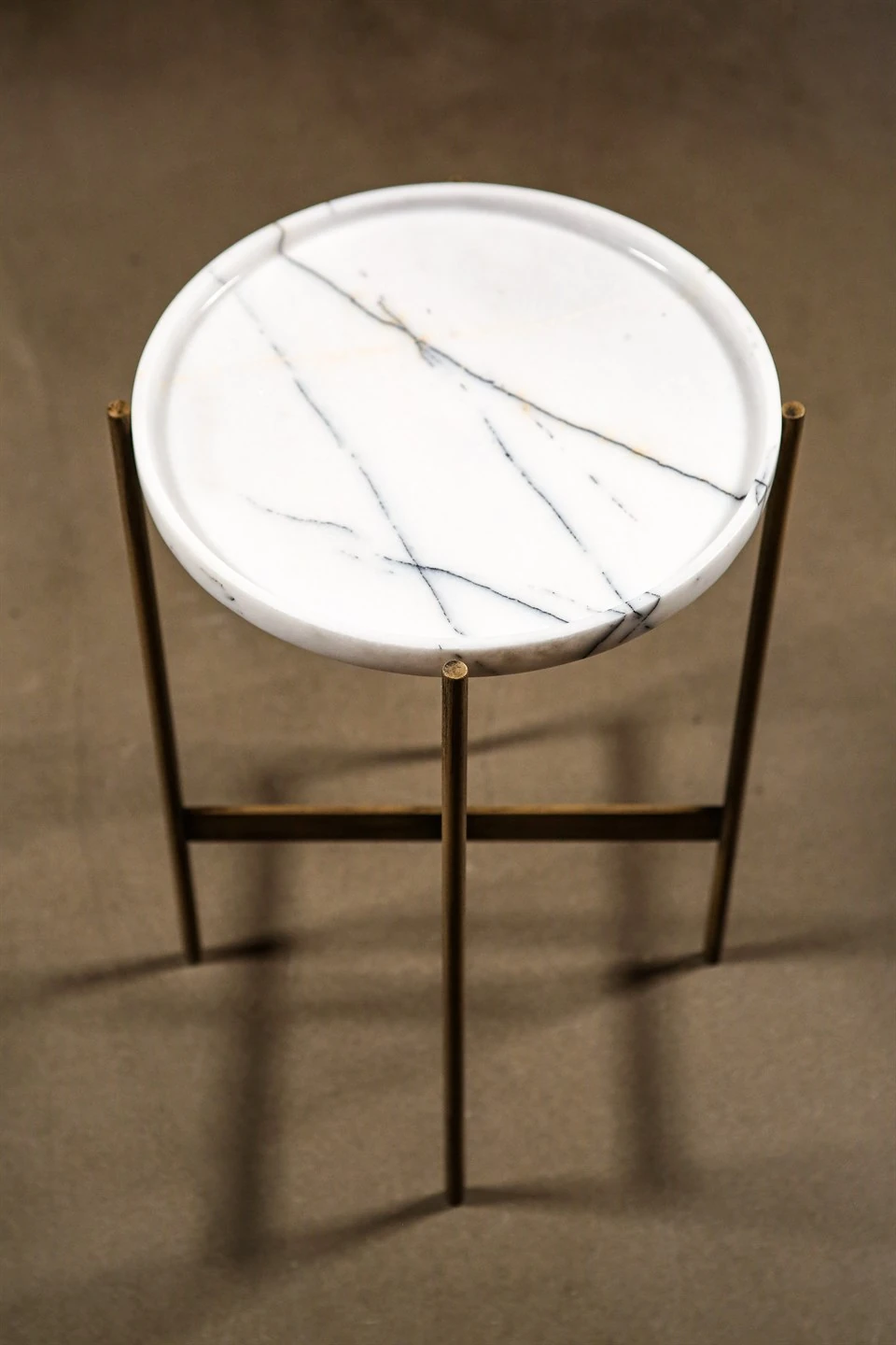 Volino Sehpa Beyaz Mermer