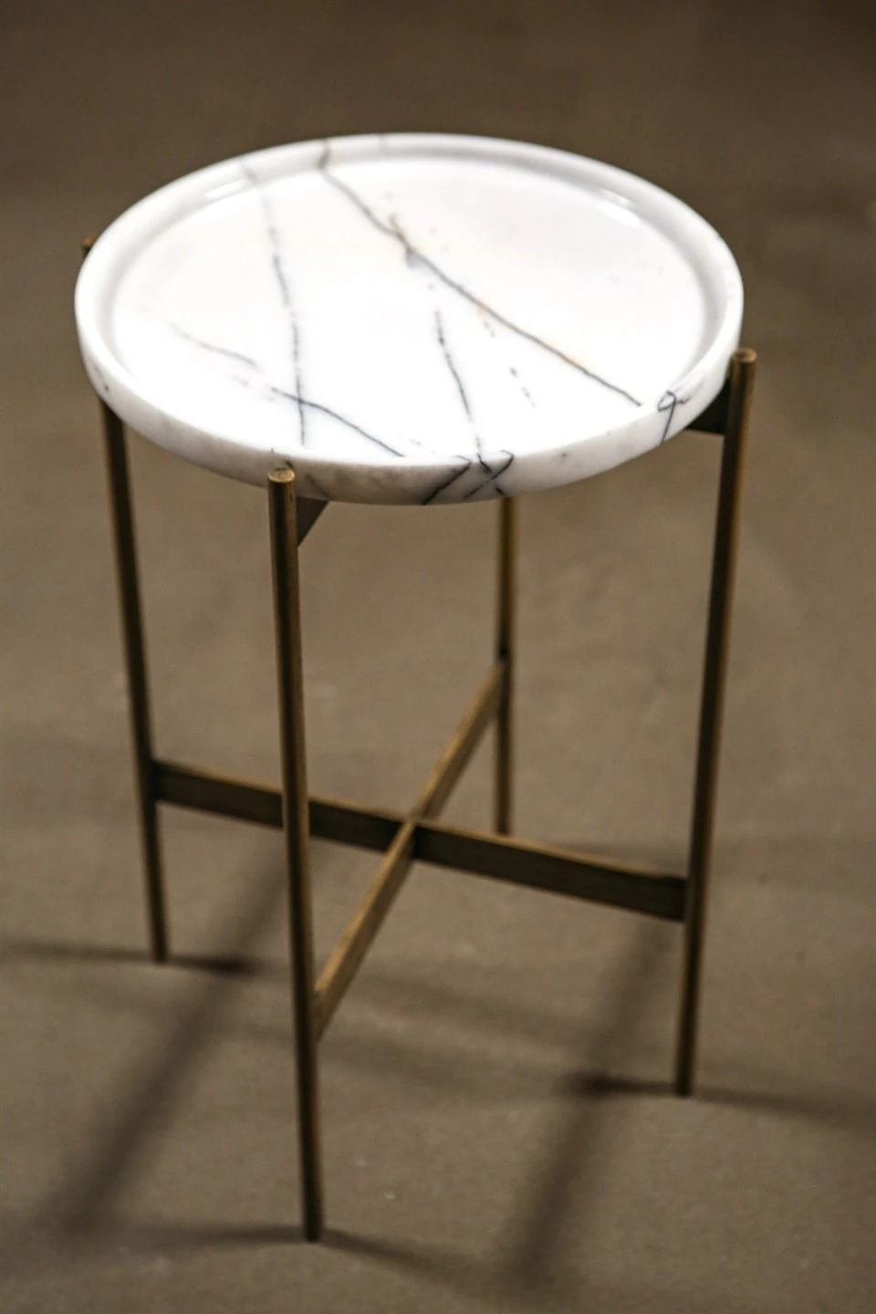 Volino Sehpa Beyaz Mermer