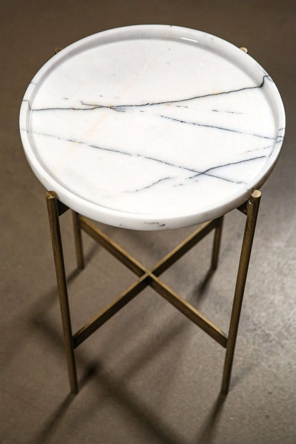 Volino Sehpa Beyaz Mermer