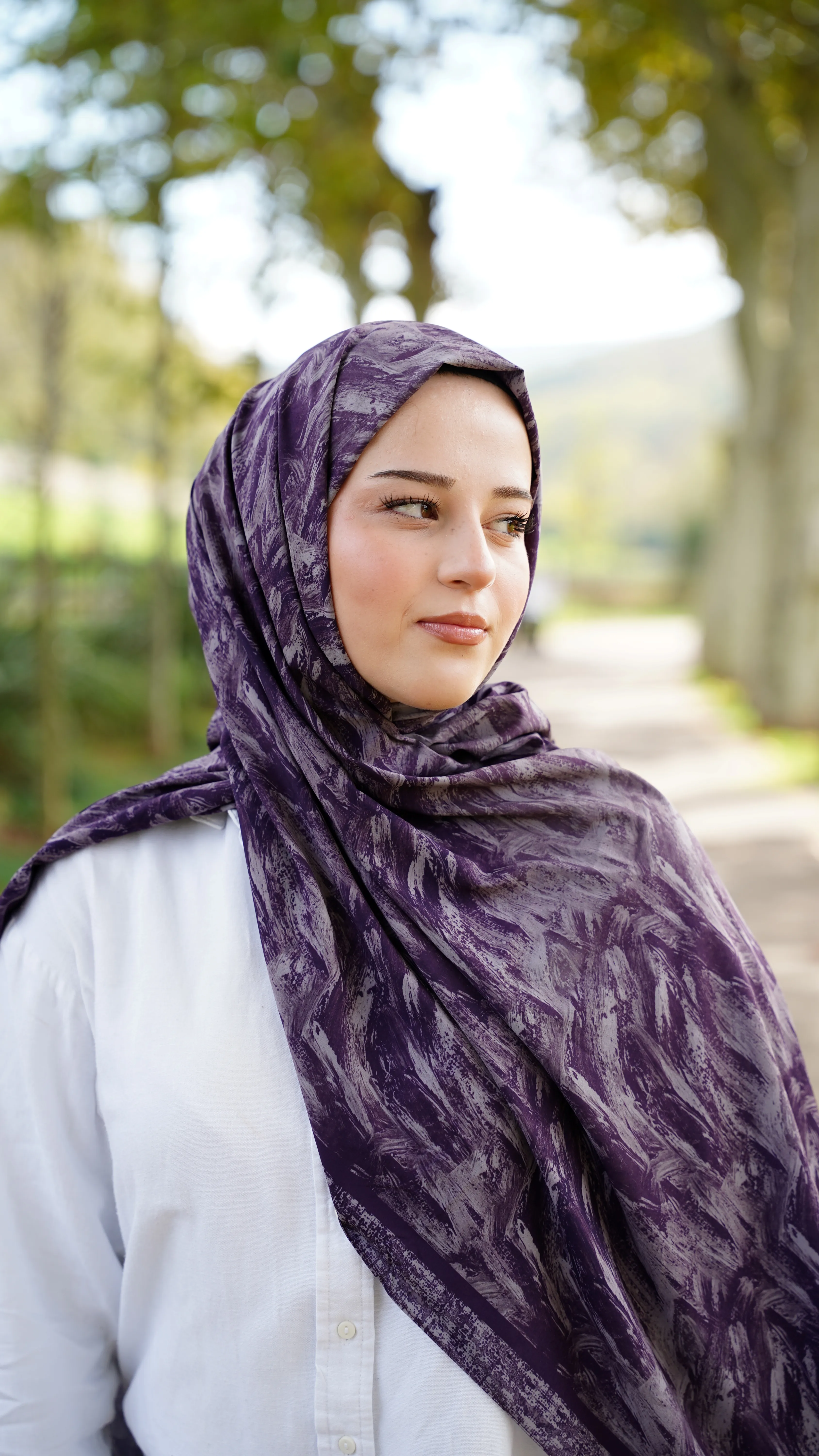 Tire Moru Velora Desen Likralı Pamuk Şal