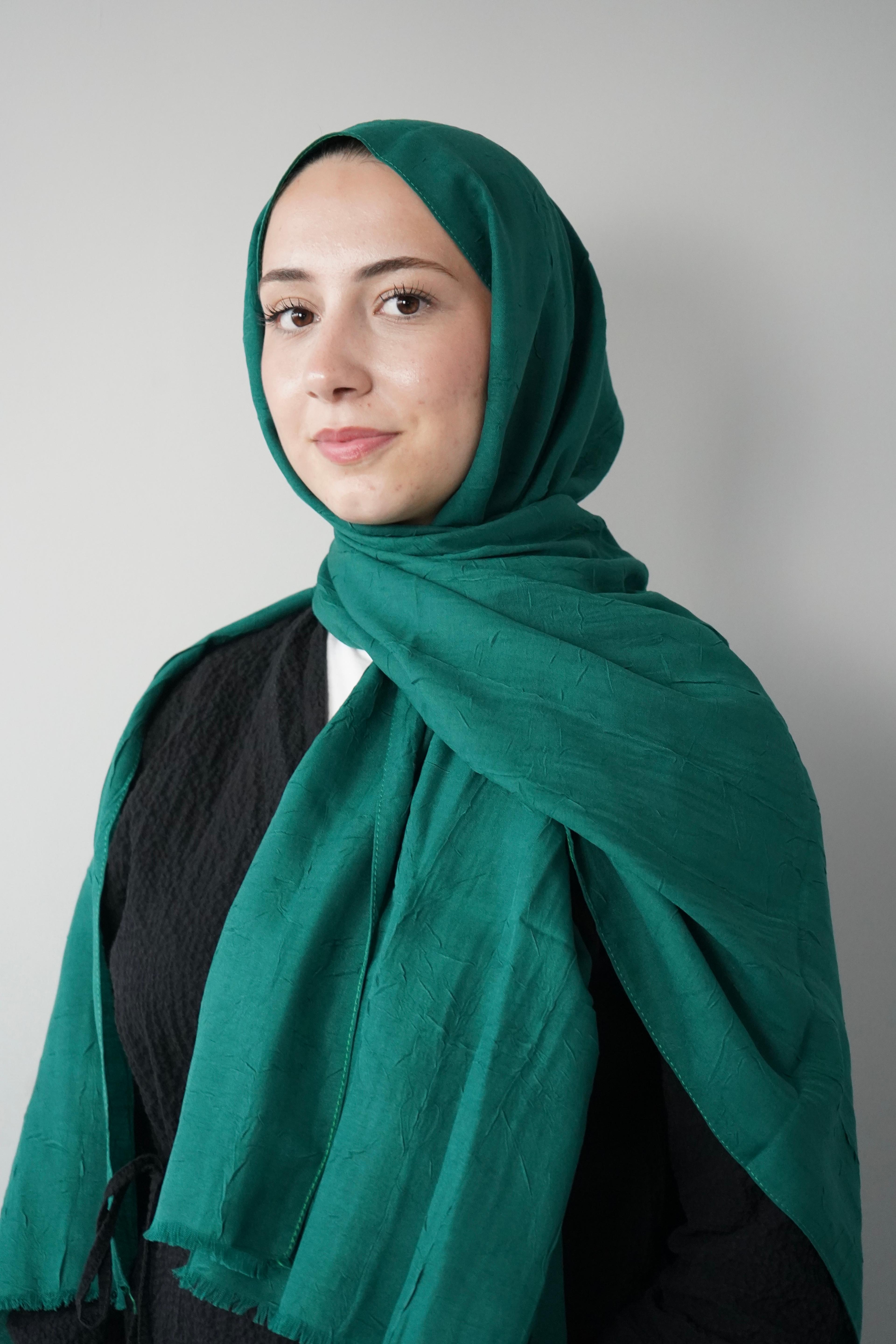 Zümrüt Yeşili Bambu Şal