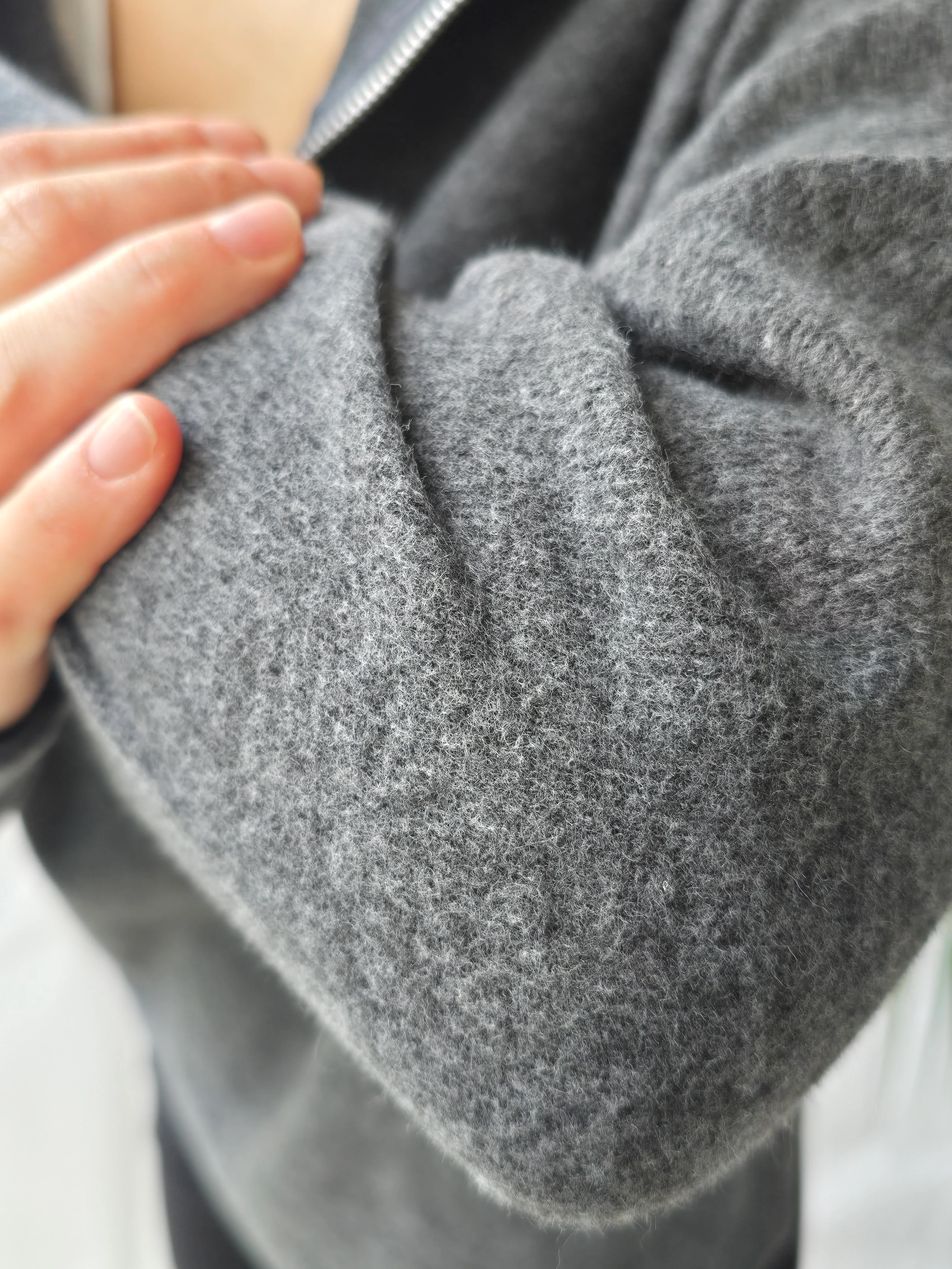 YARIM FERMUARLI ANTRASİT SWEATSHIRT