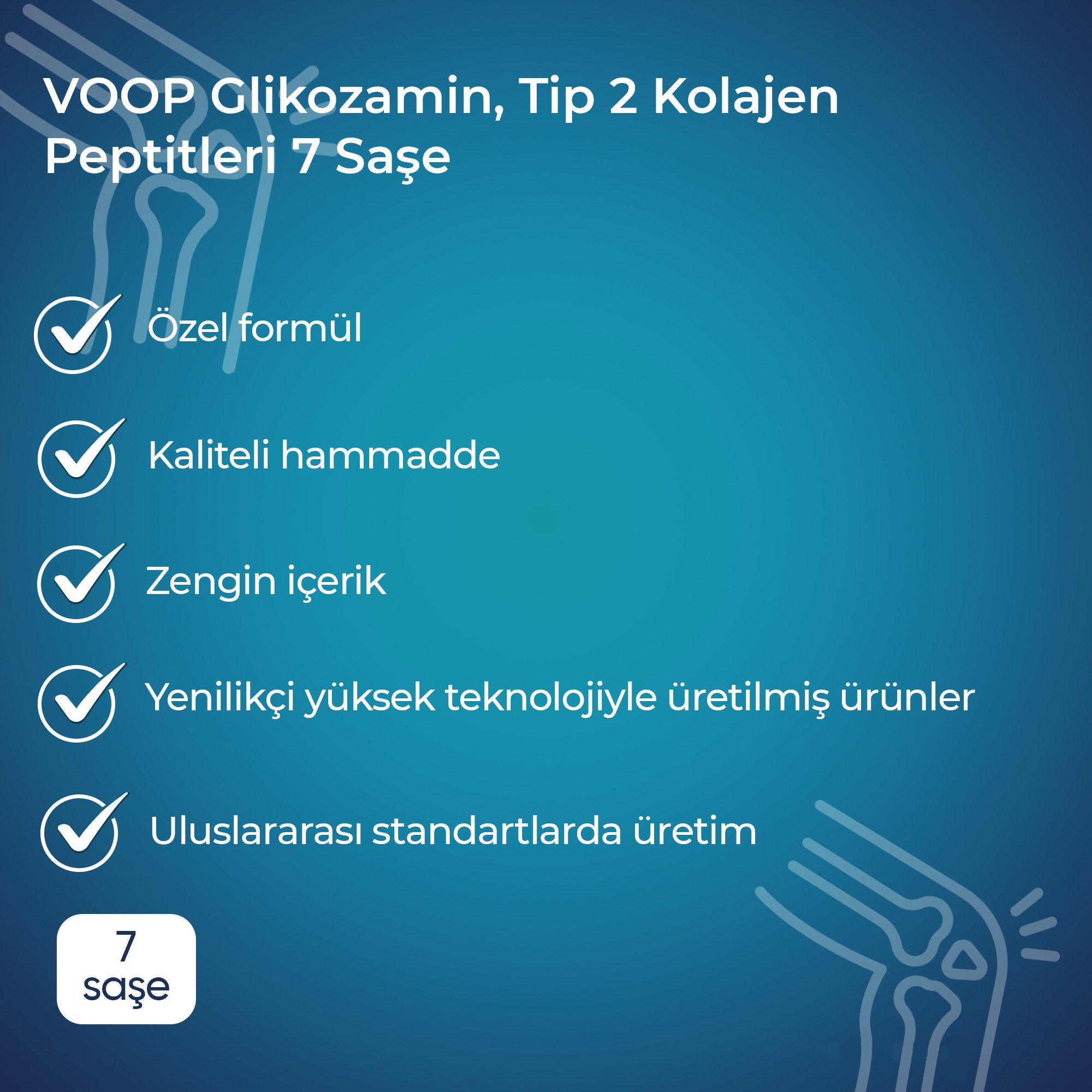 Kas, Eklem & Enerji Desteği Seti — VOOP Magnezyum 30 Tablet + VOOP Kolajen Glukozamin 7 Saşe 