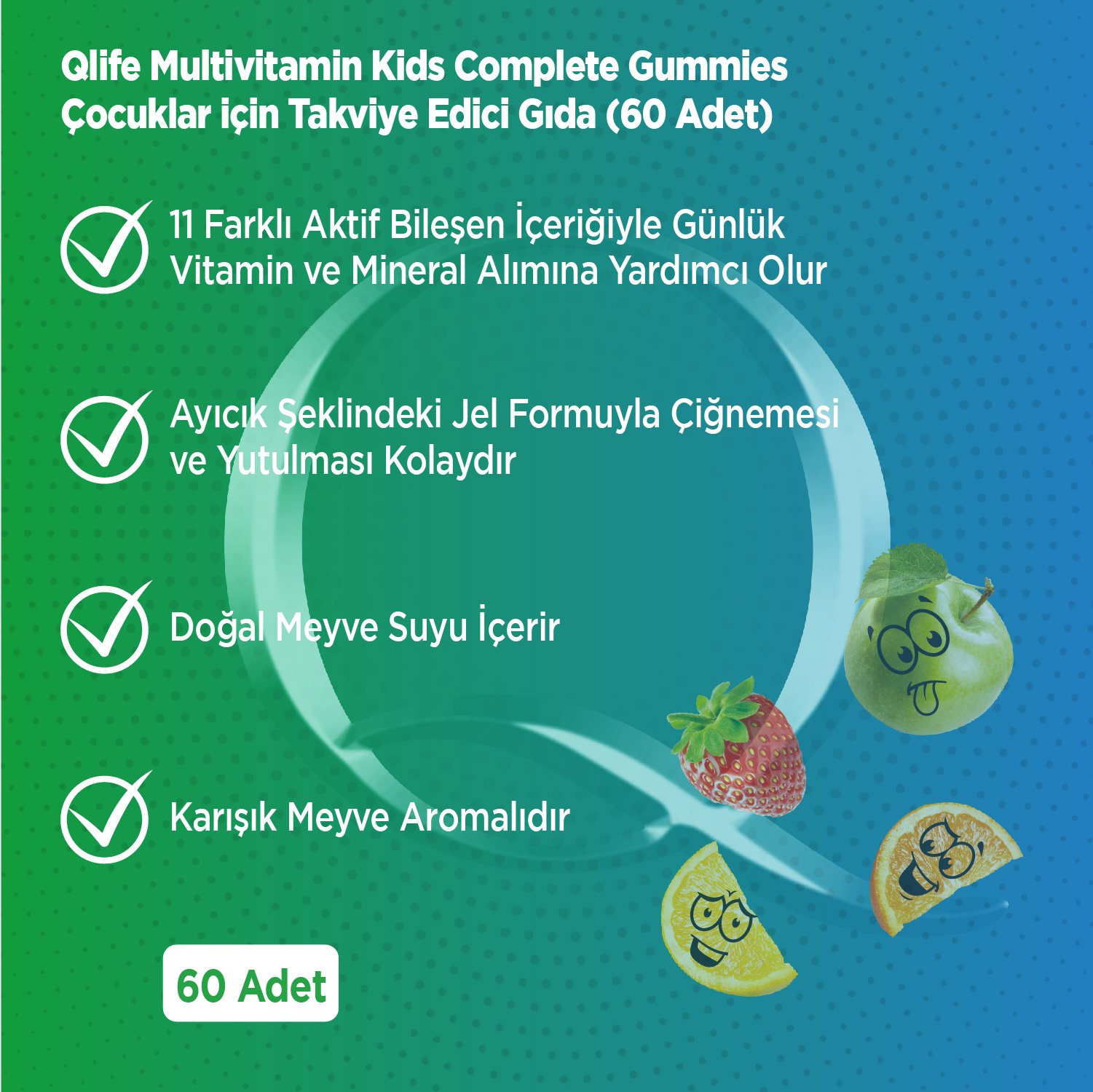 Çocuk Gelişim Seti — VOOP Omega3 Şurup + Qlife Multivitamin Gummies