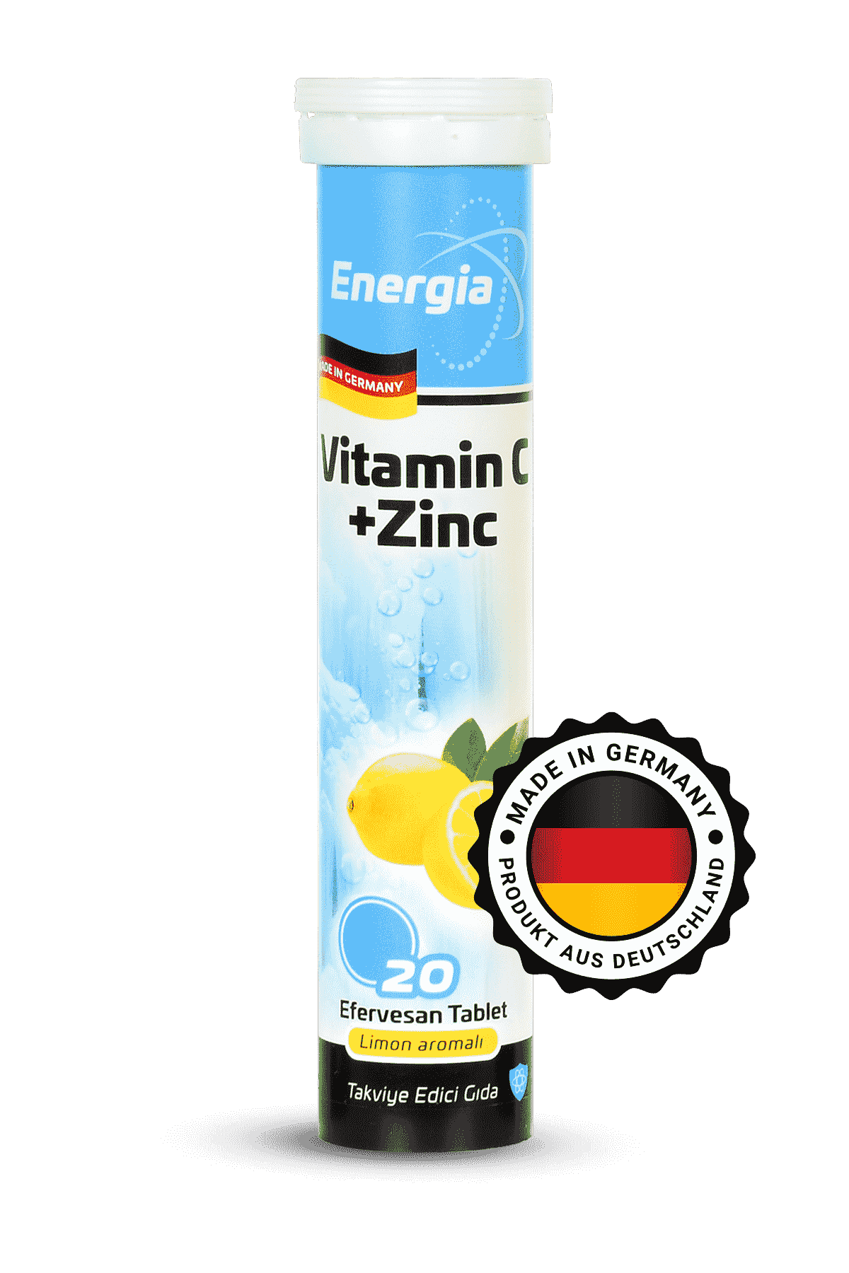 Energia Çinko & Vitamin C (1000 Mg) Efervesan Tablet Takviye Edici Gıda