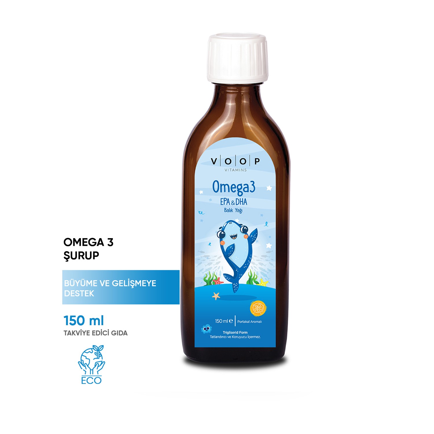 Çocuk Gelişim Seti — VOOP Omega3 Şurup + Qlife Multivitamin Gummies