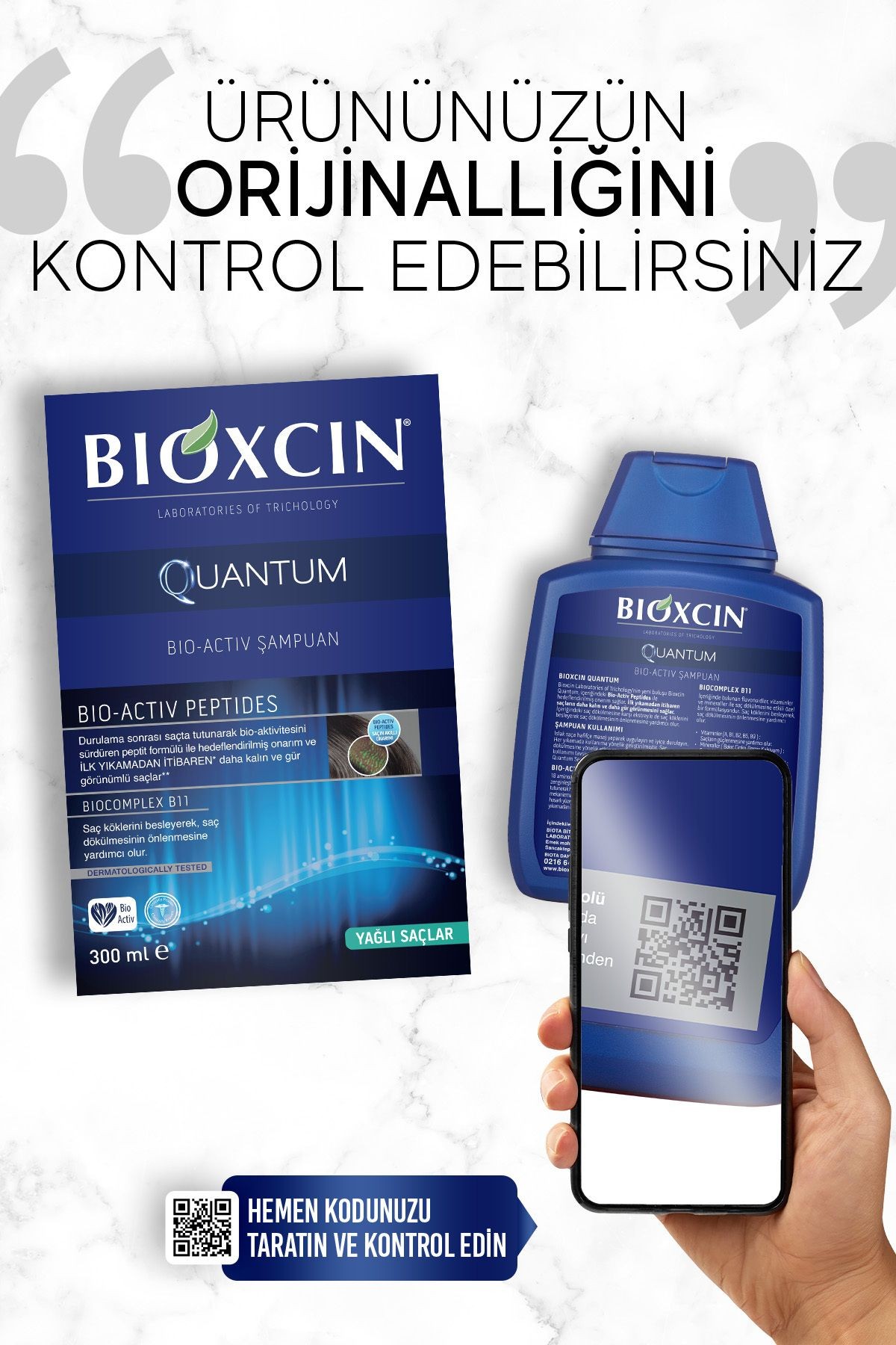 Bioxcin Quantum Şampuan 3 Al 2 Öde Yağlı Saçlar Için 3x300 Ml - Ince Telli Saçlar Için Dökülme Şampuanı