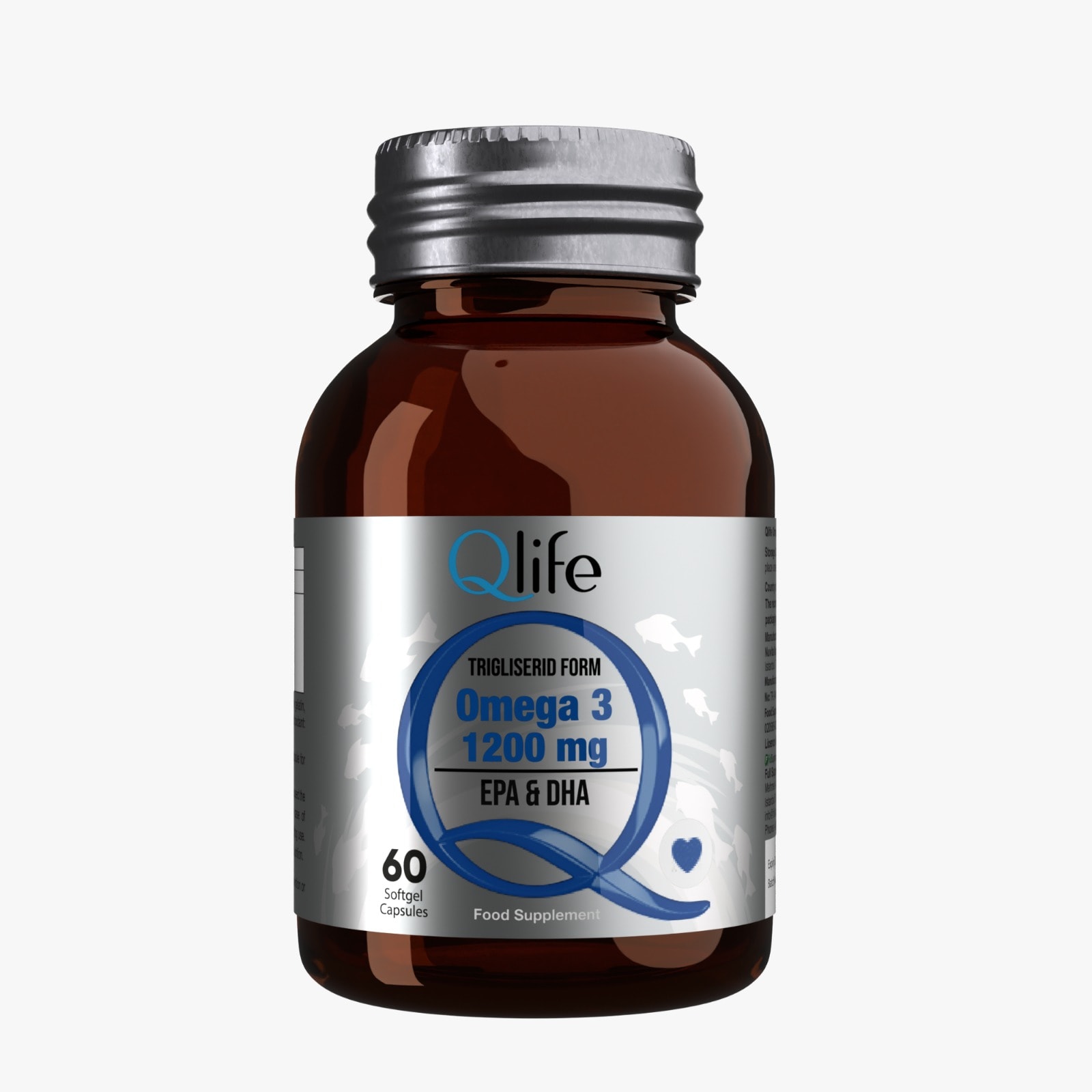 Qlife Triglserid Form Omega3 1200mg Yüksek EPA & DHA Kaynağı 60 Softjet Kapsül