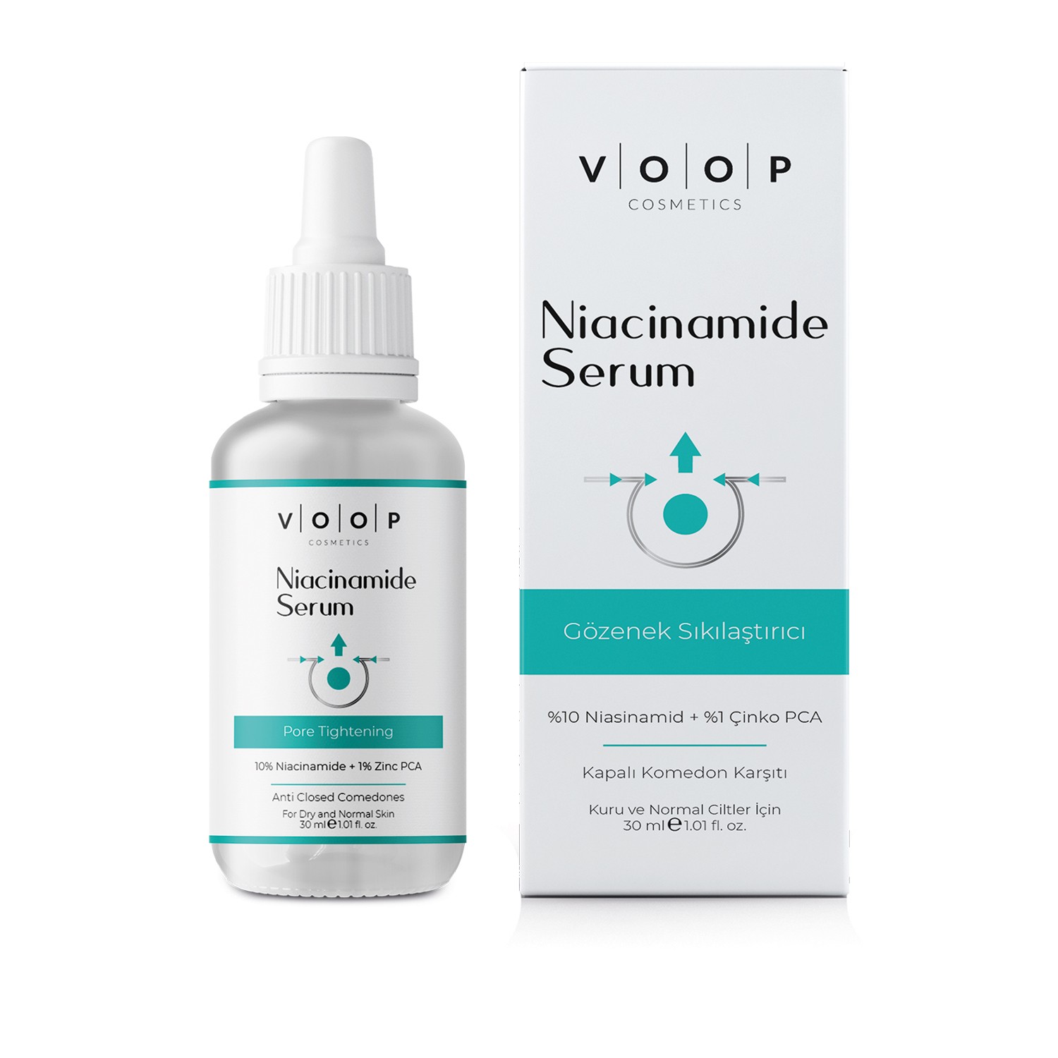 VOOP %10 Niacinamid Serum 30 ml | Gözenek Sıkılaştırıcı Cilt Bakım Serumu