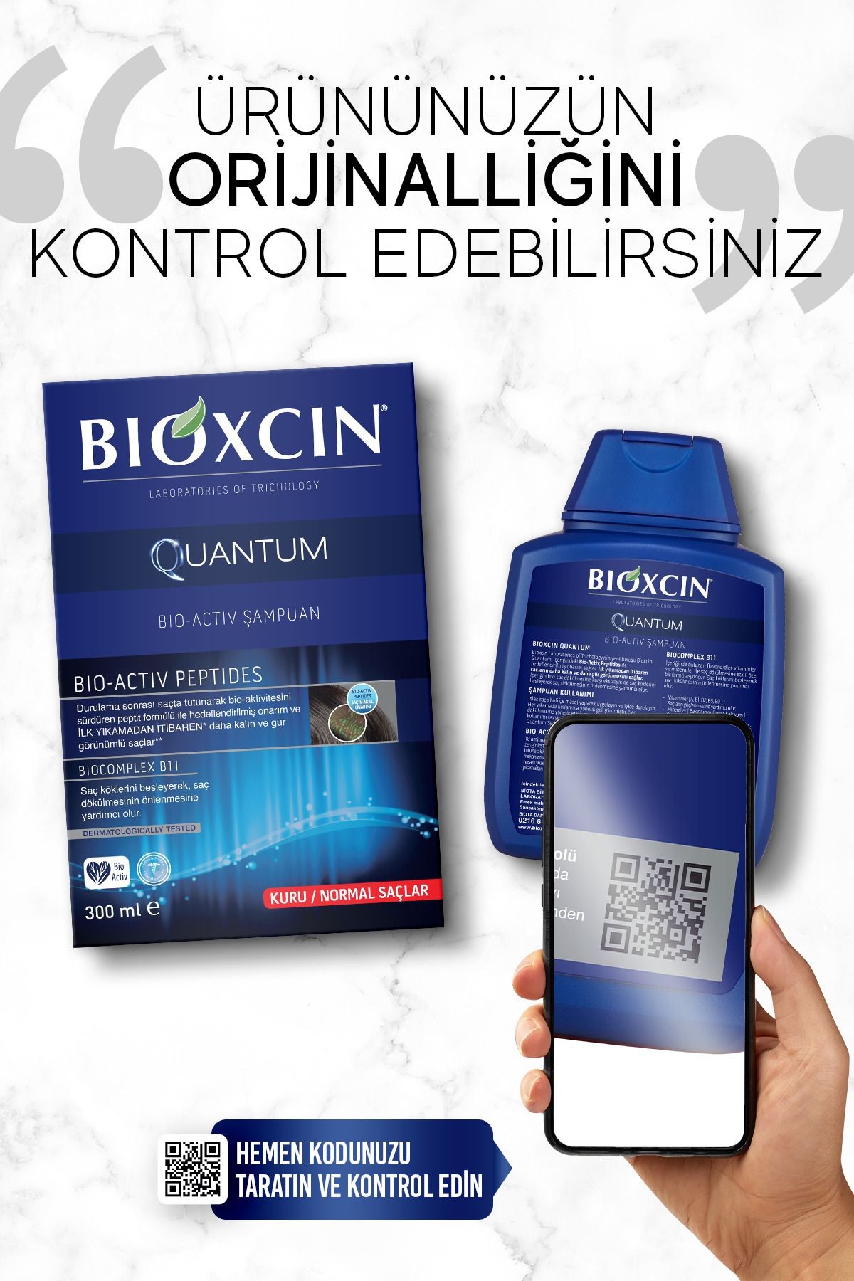 Bioxcin Quantum Kuru ve Normal Saçlar İçin 300ml 3 AL 2 ÖDE - İnce Telli Saçlar İçin Dökülme Karşıtı Şampuan