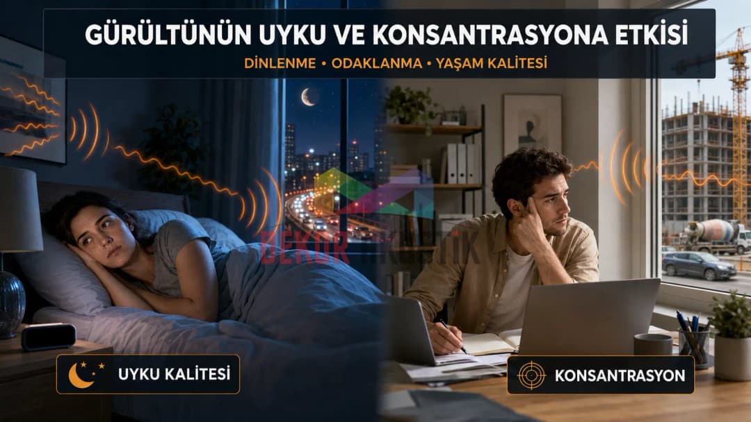 Gürültünün uyku ve konsantrasyona etkisi