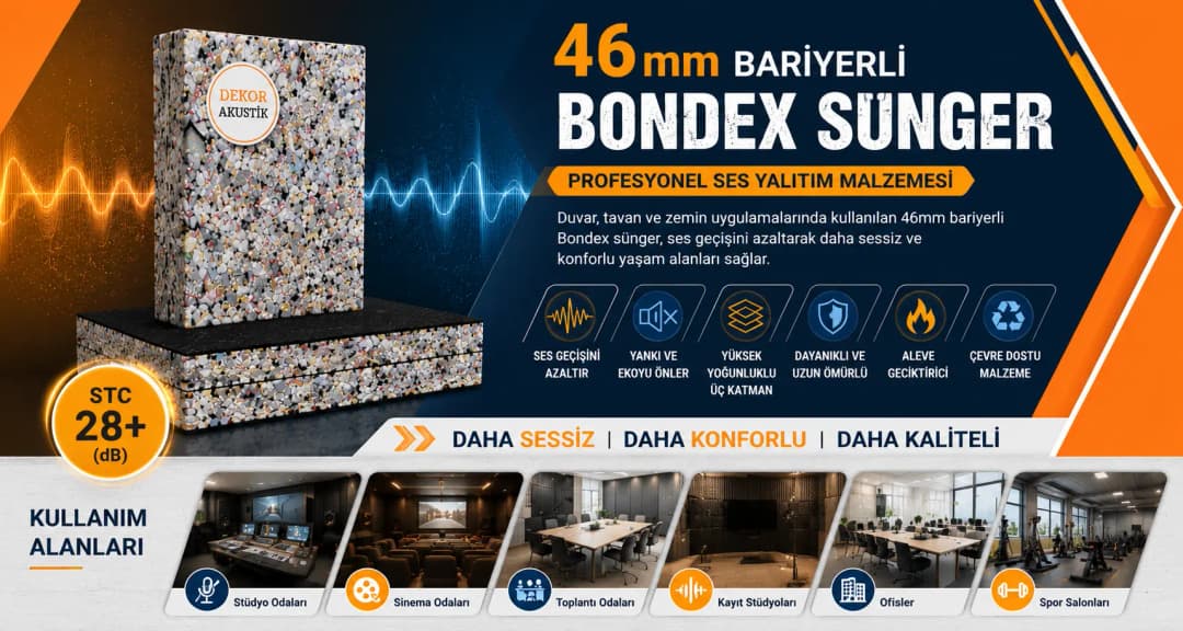Çift bariyerli bondex sünger iç katman yapısı