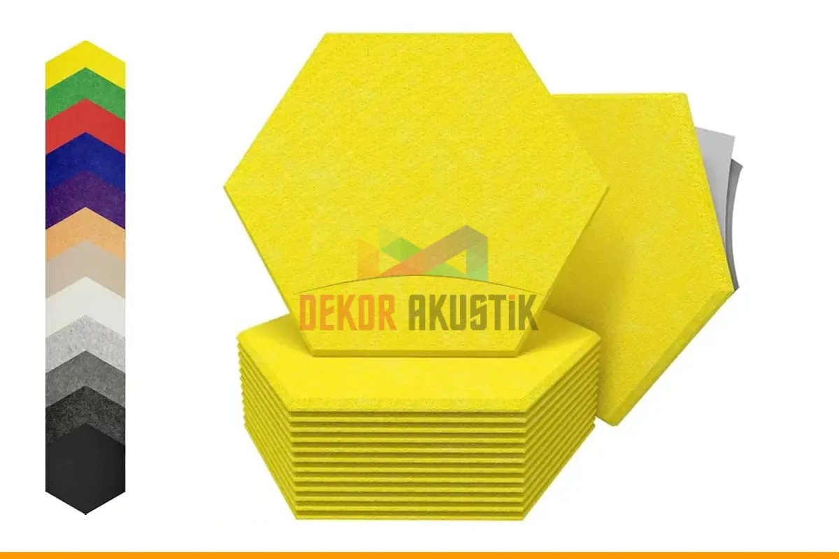 Akustik Altıgen Keçe Panel ( 16'lı paket )
