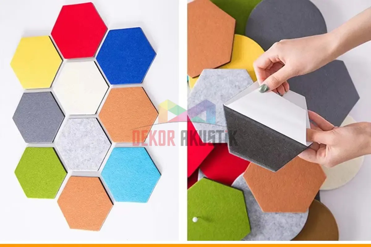Akustik Altıgen Keçe Panel ( 16'lı paket )