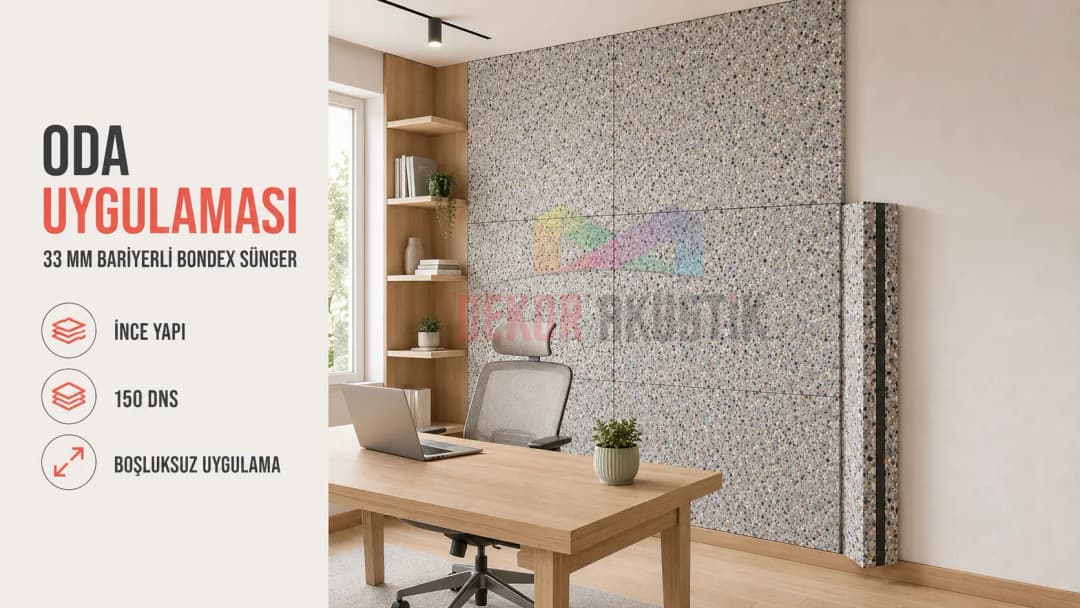 33 mm bariyerli bondex sünger oda uygulaması