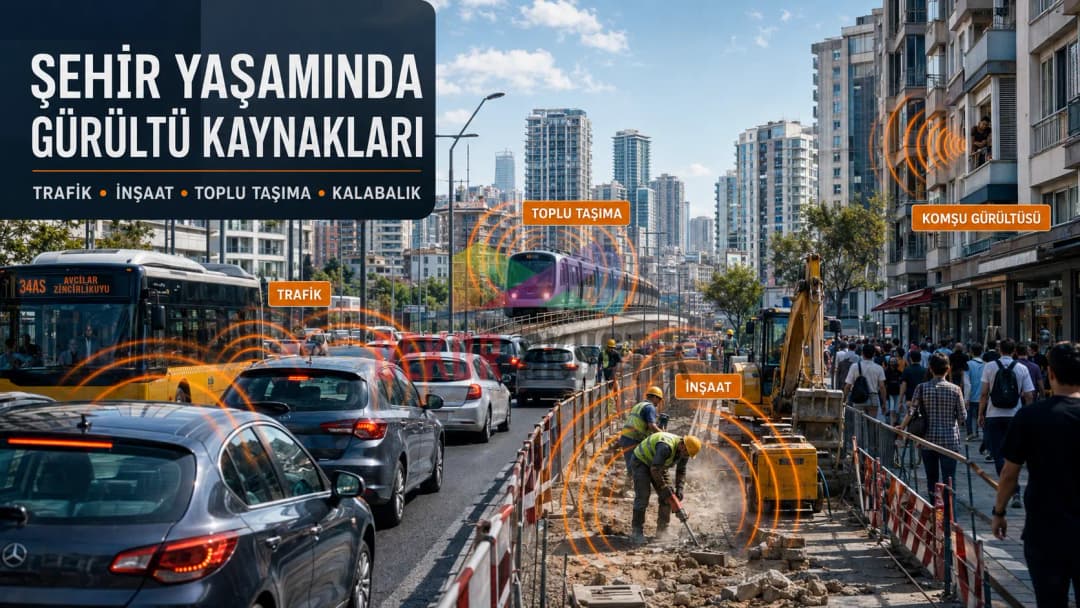 Şehir yaşamında gürültü kaynakları