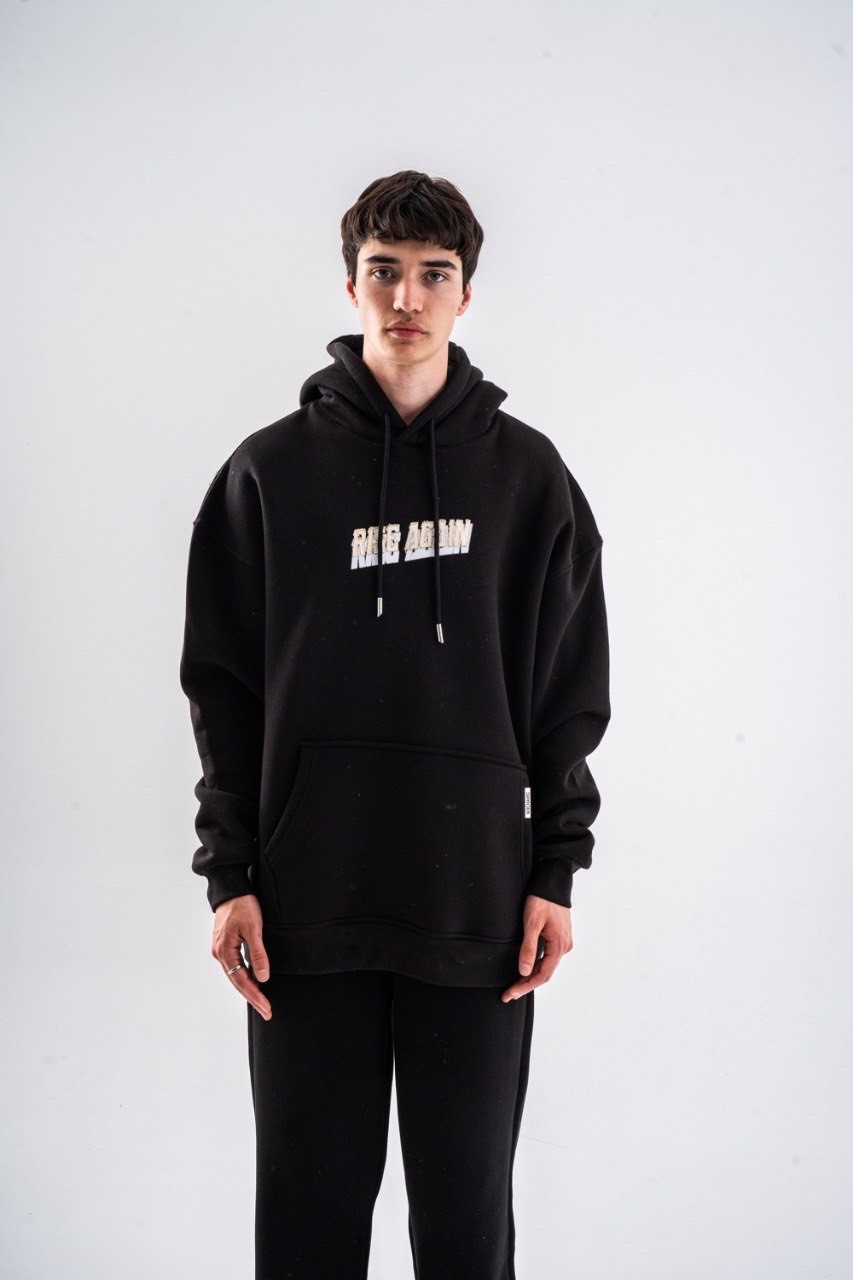 Sloganlı hoodie