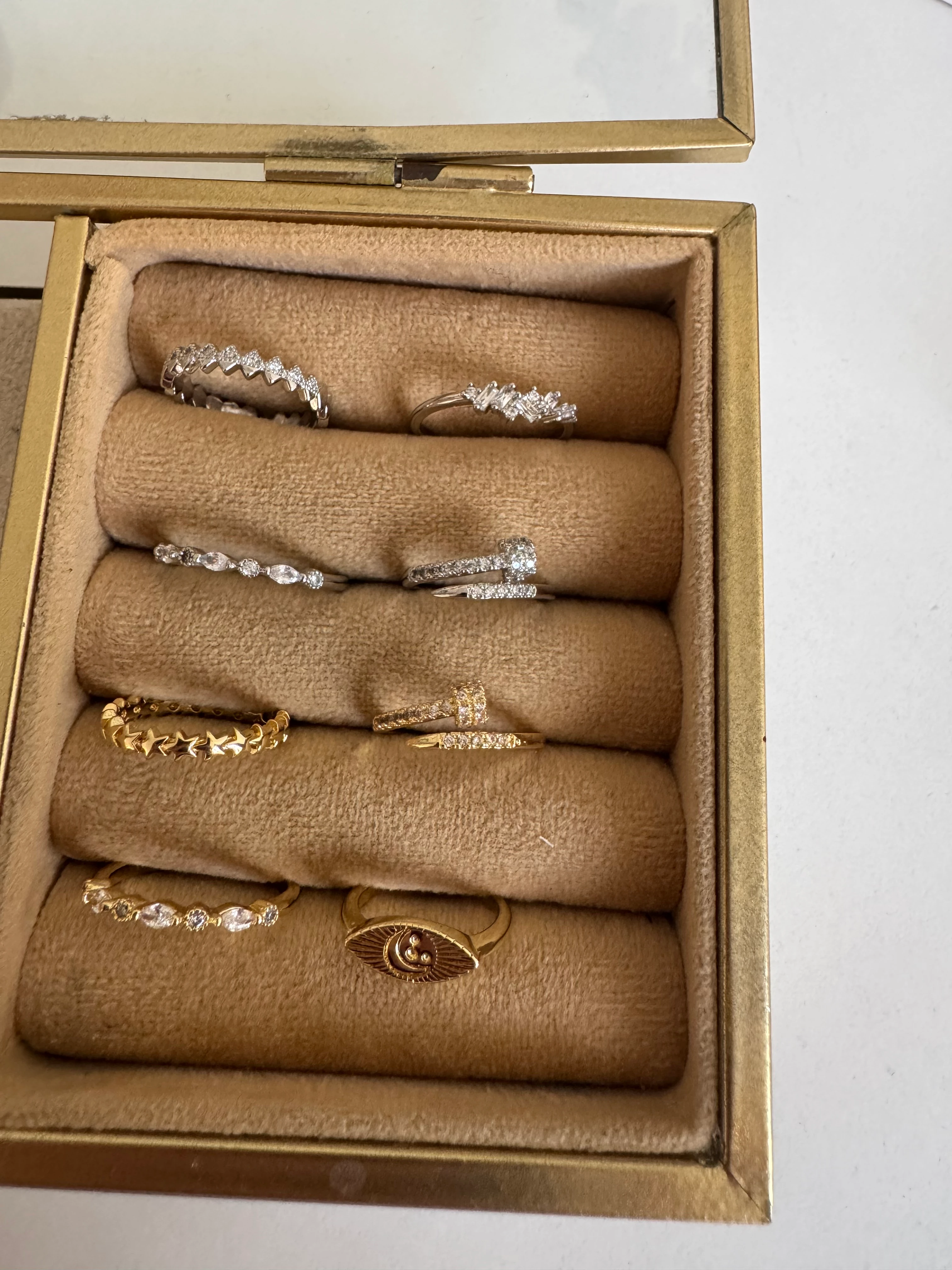 Tam Tur Damla Taş 14K Yüzük