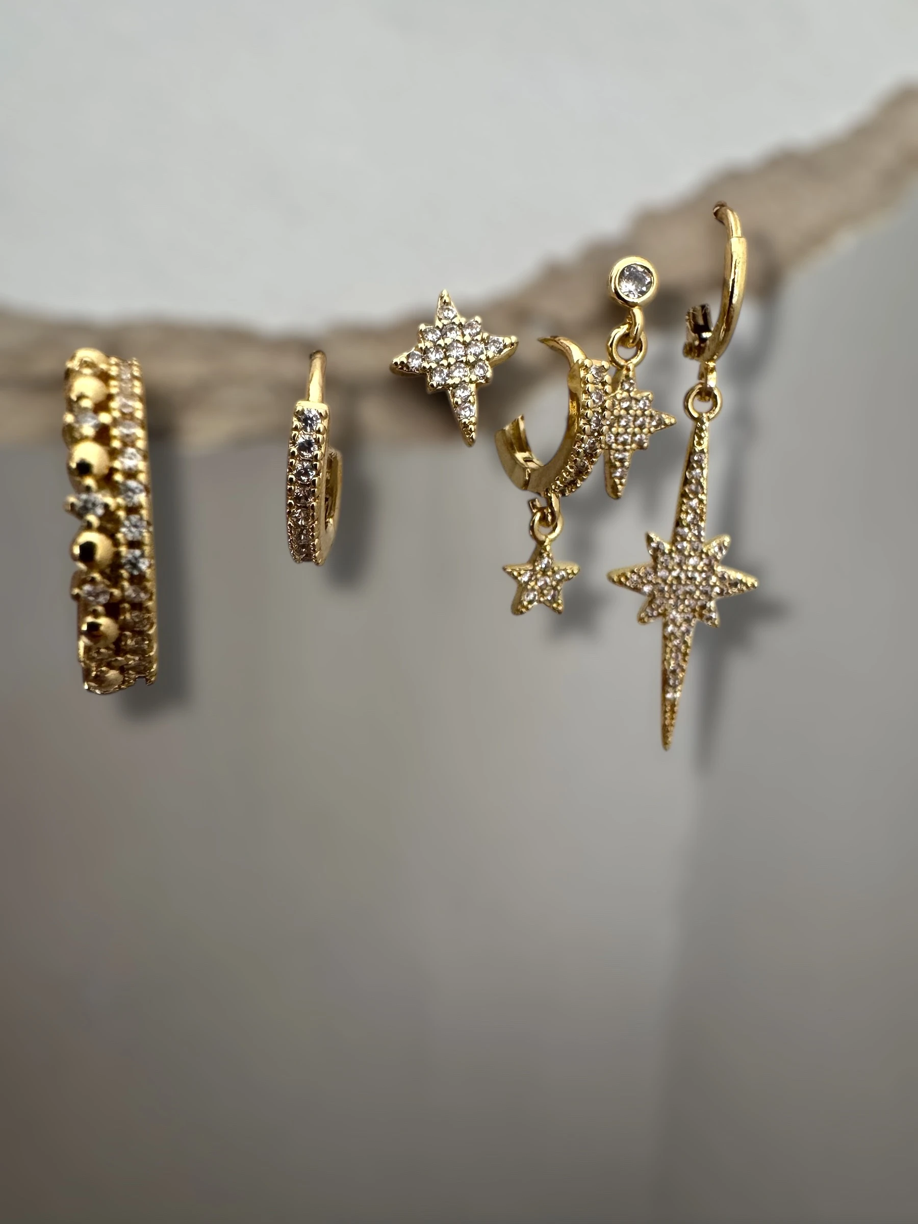 Xuping Zirkon Taşlı 6"lı Set Küpe