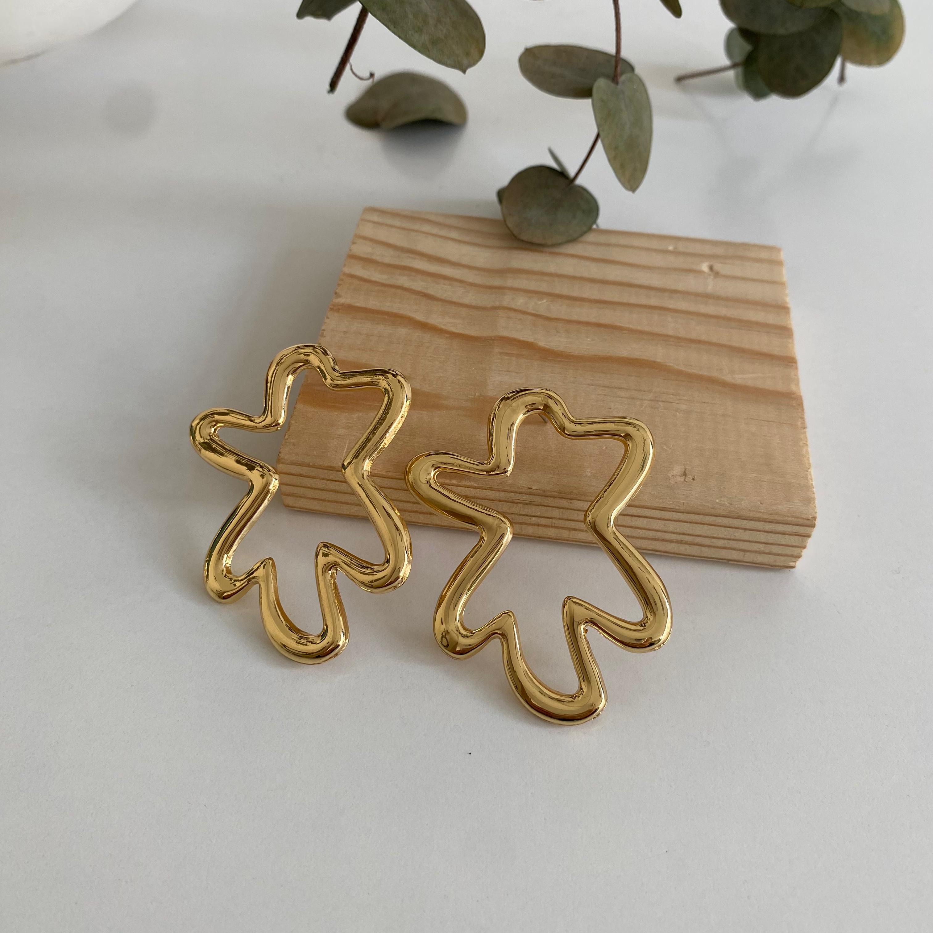 Gold Bulut Küpe 