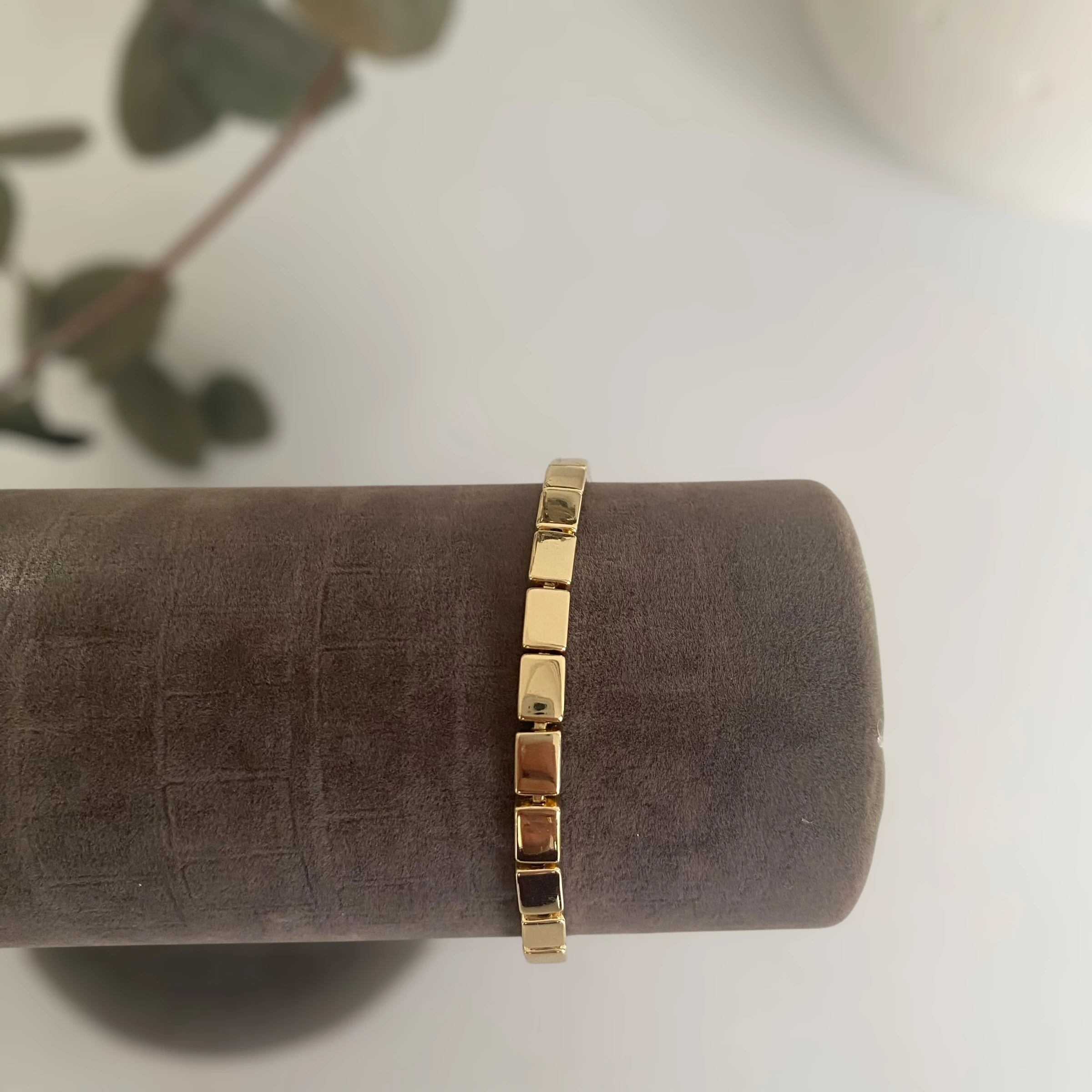 Xuping Plaka Dikdörtgen Bileklik