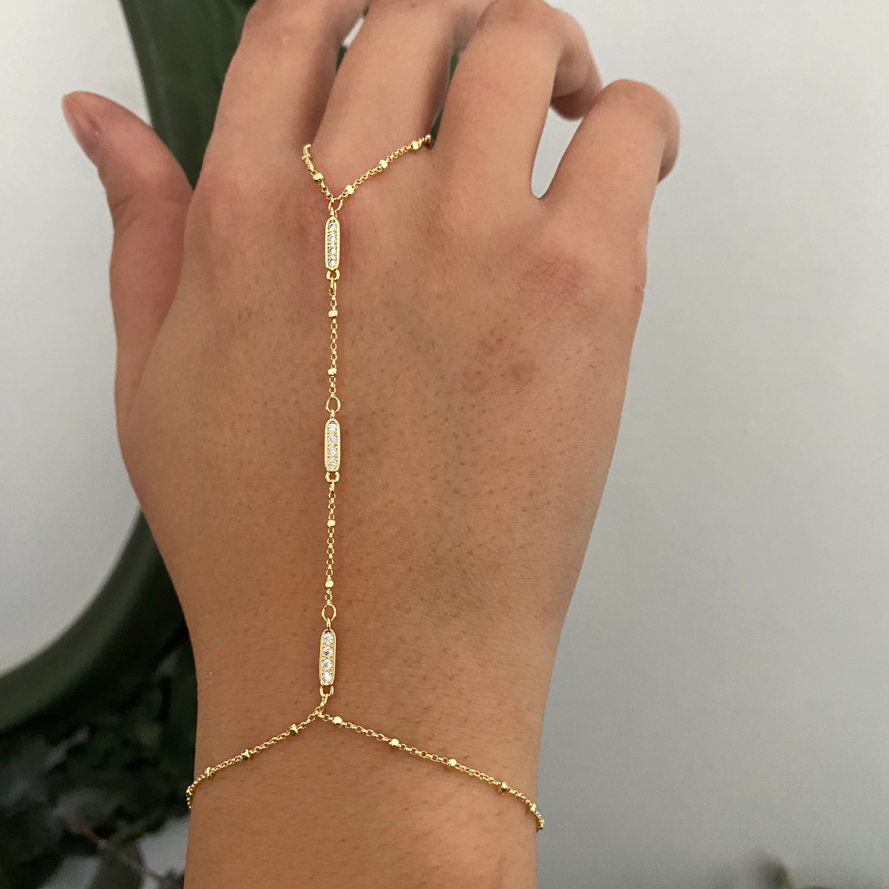 Gold Zirkon Mini Taşlı Şahmeran