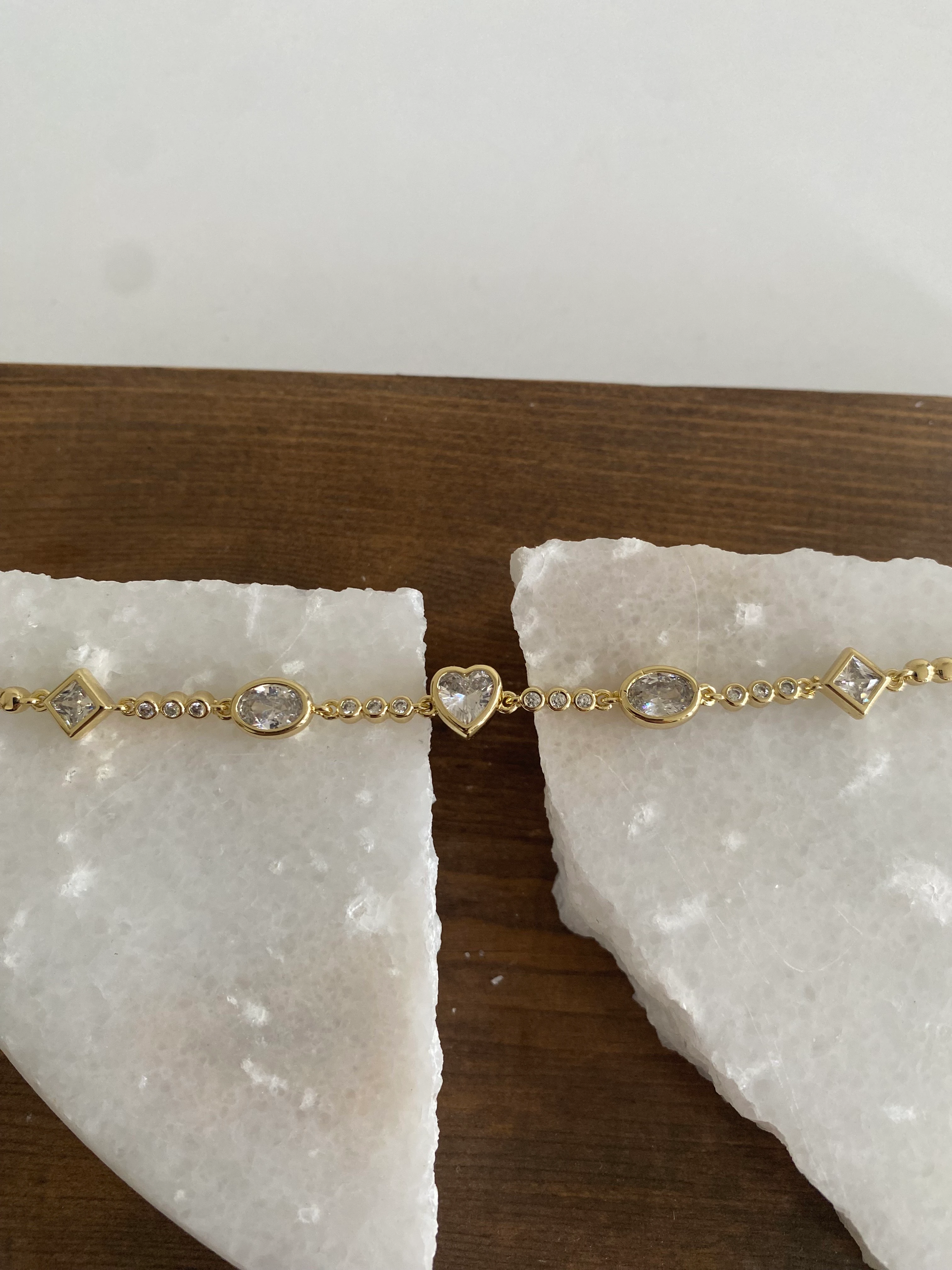 Xuping Kalp Figür Taşlı Bileklik