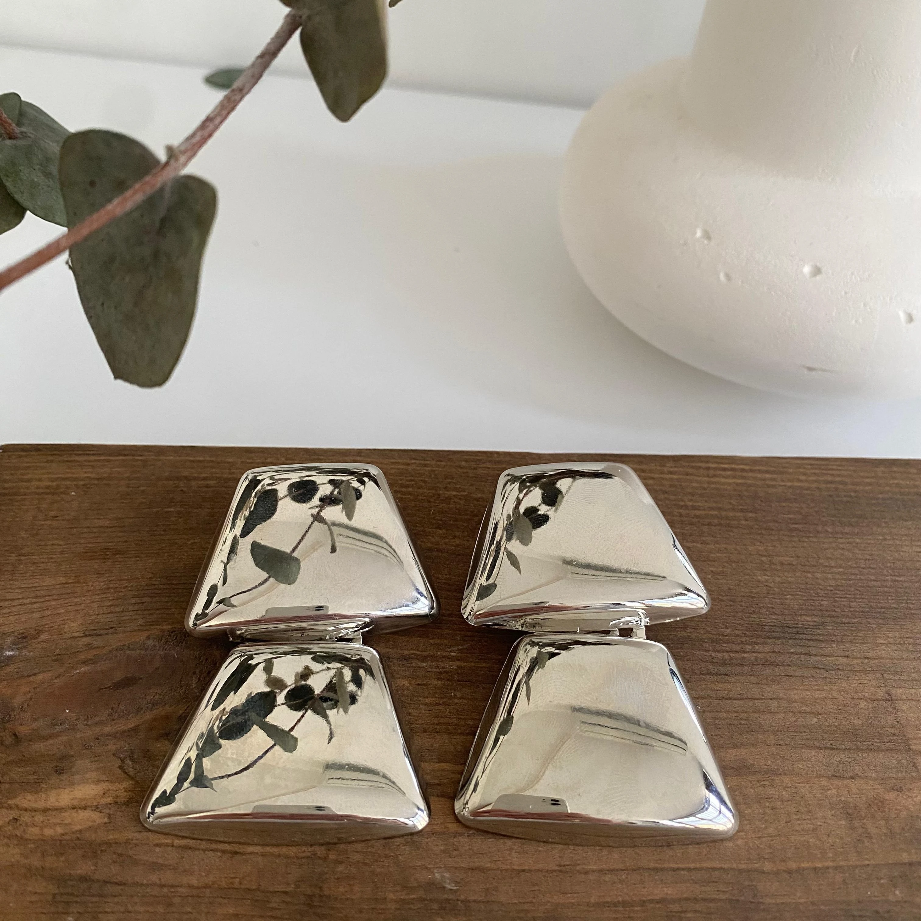 Plaka Dörtgen Büyük Küpe