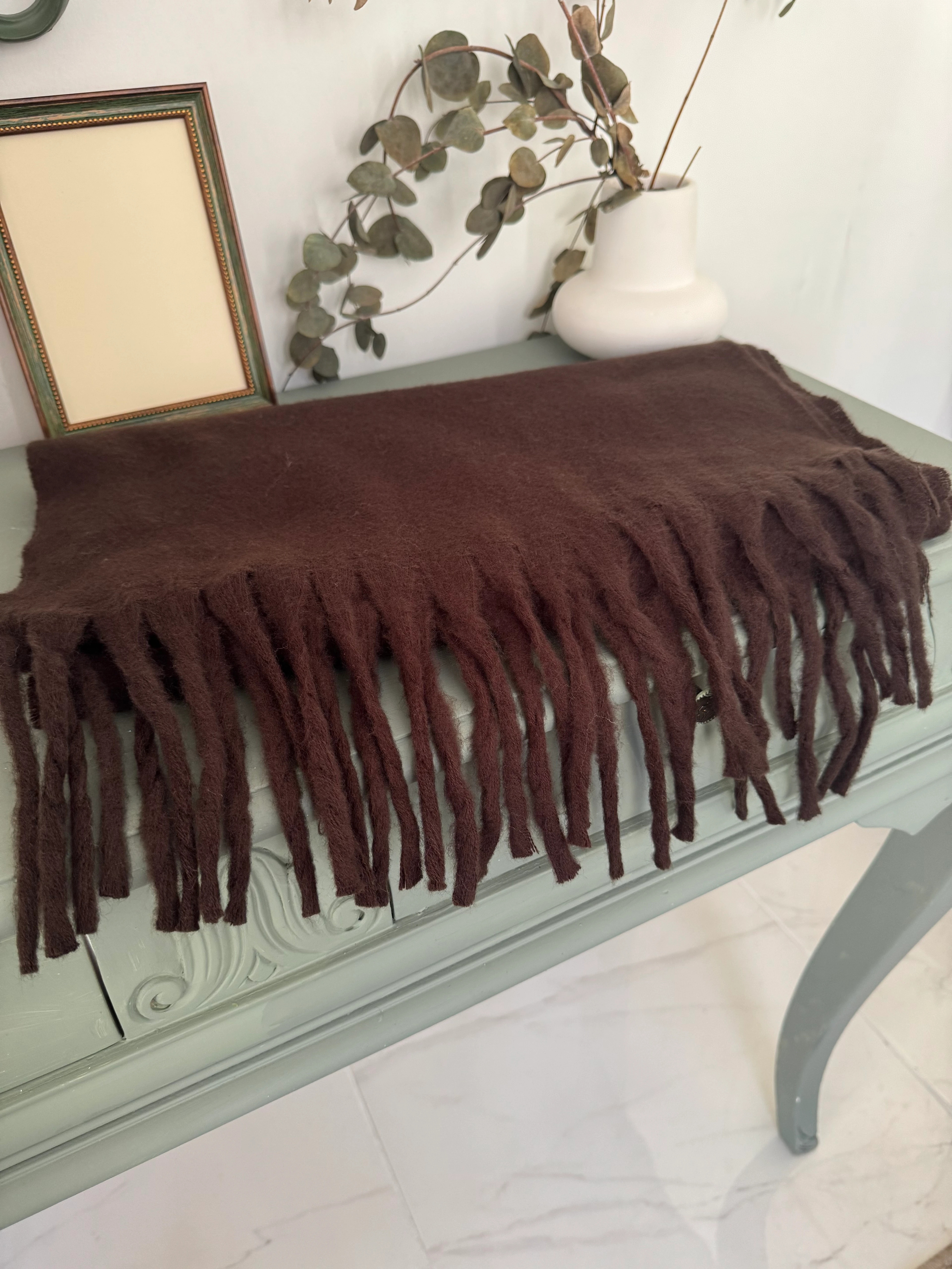 Kahve Battaniye Şal