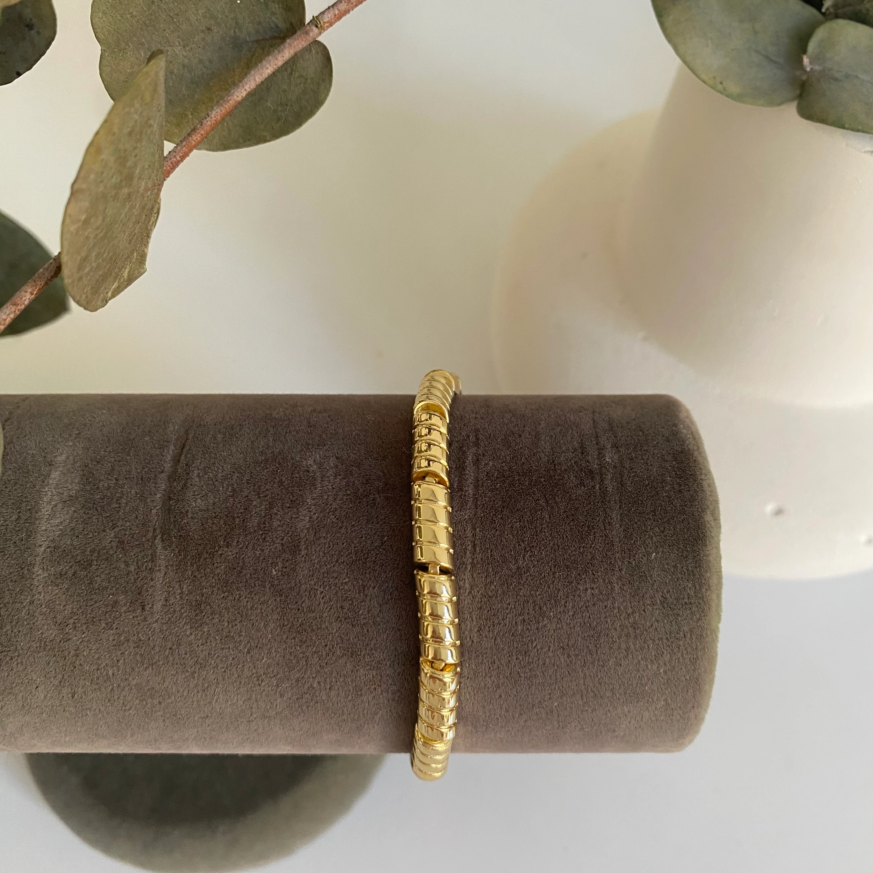 Xuping Gold Düz Parlak Bileklik