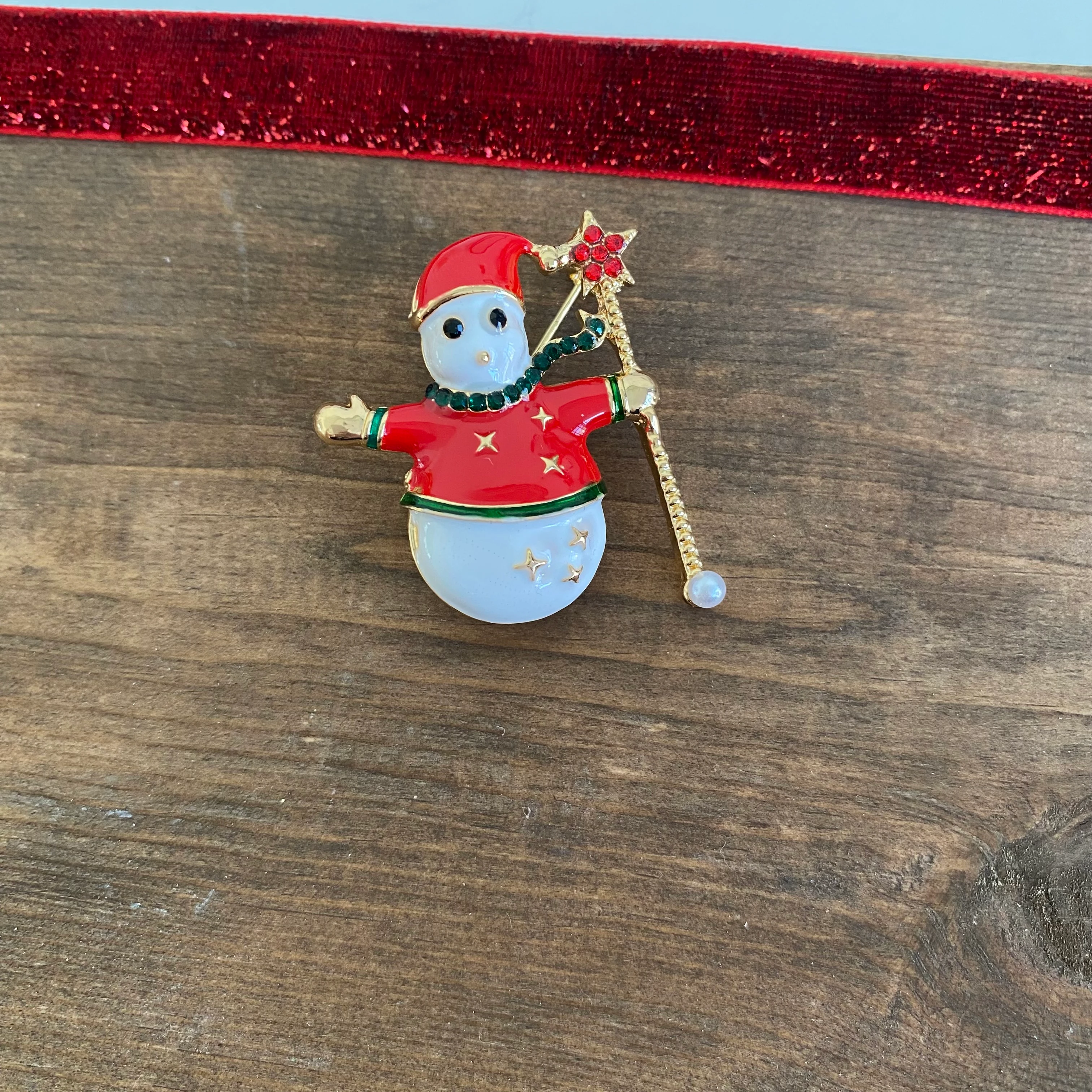 Mini Kardan Adam Noel Broş