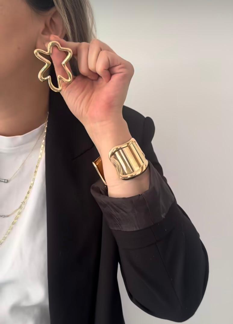 Gold Bulut Küpe 