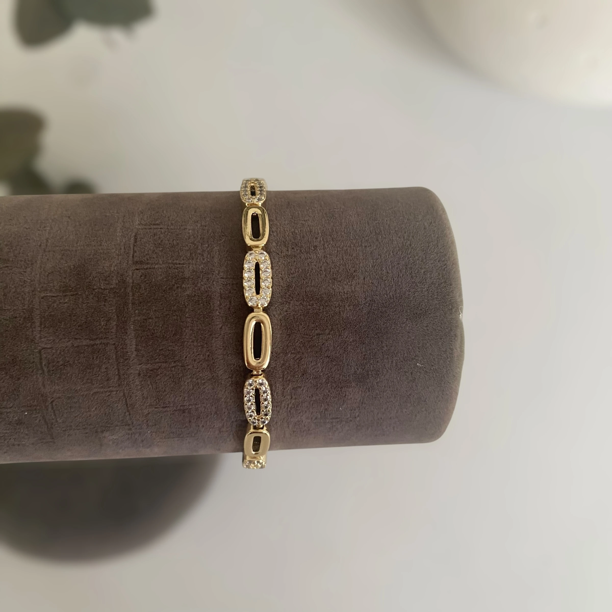 Xuping Taşlı Elips Bileklik