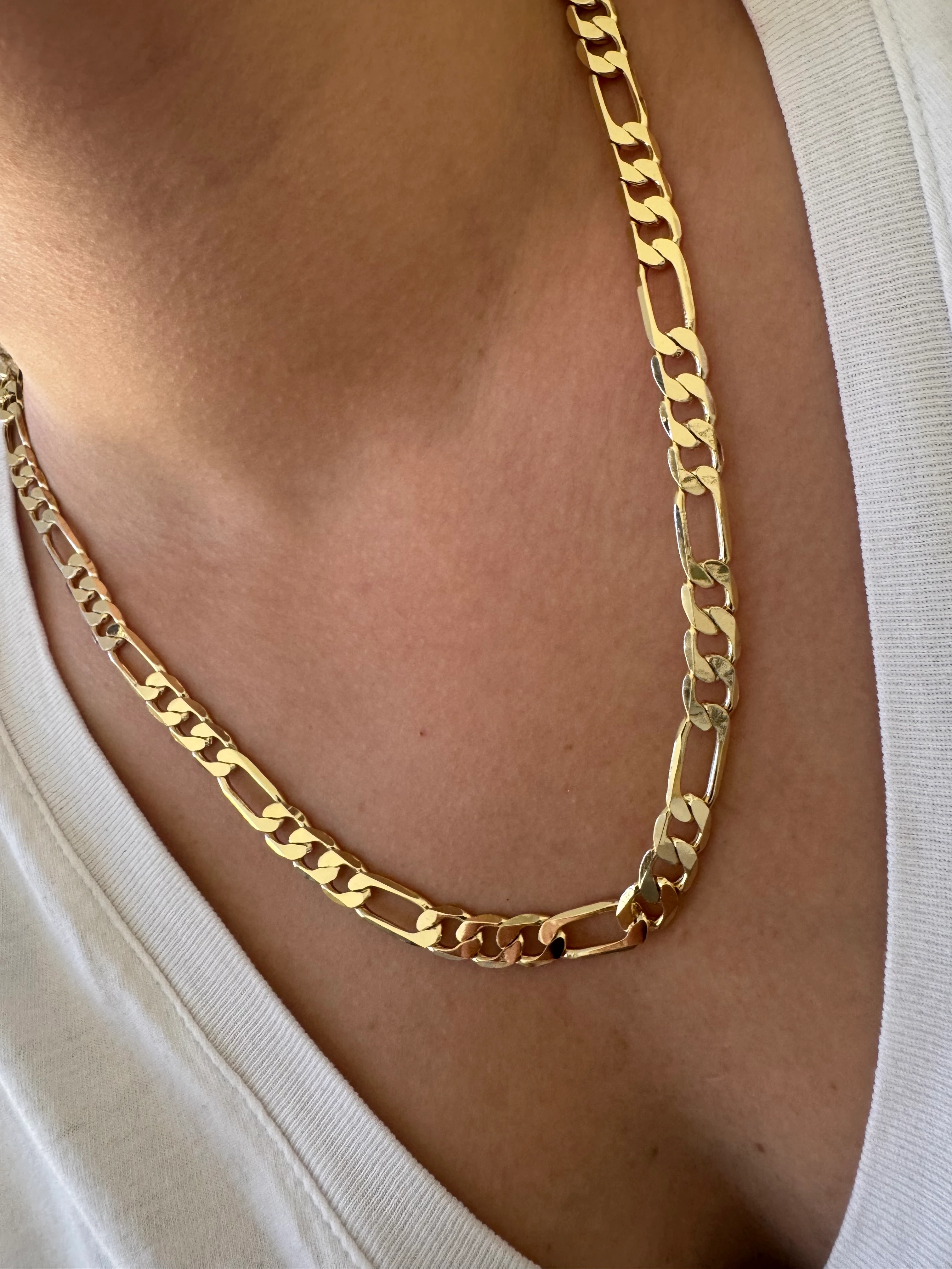 Xuping Kalın Gold Uzun Zincir Kolye